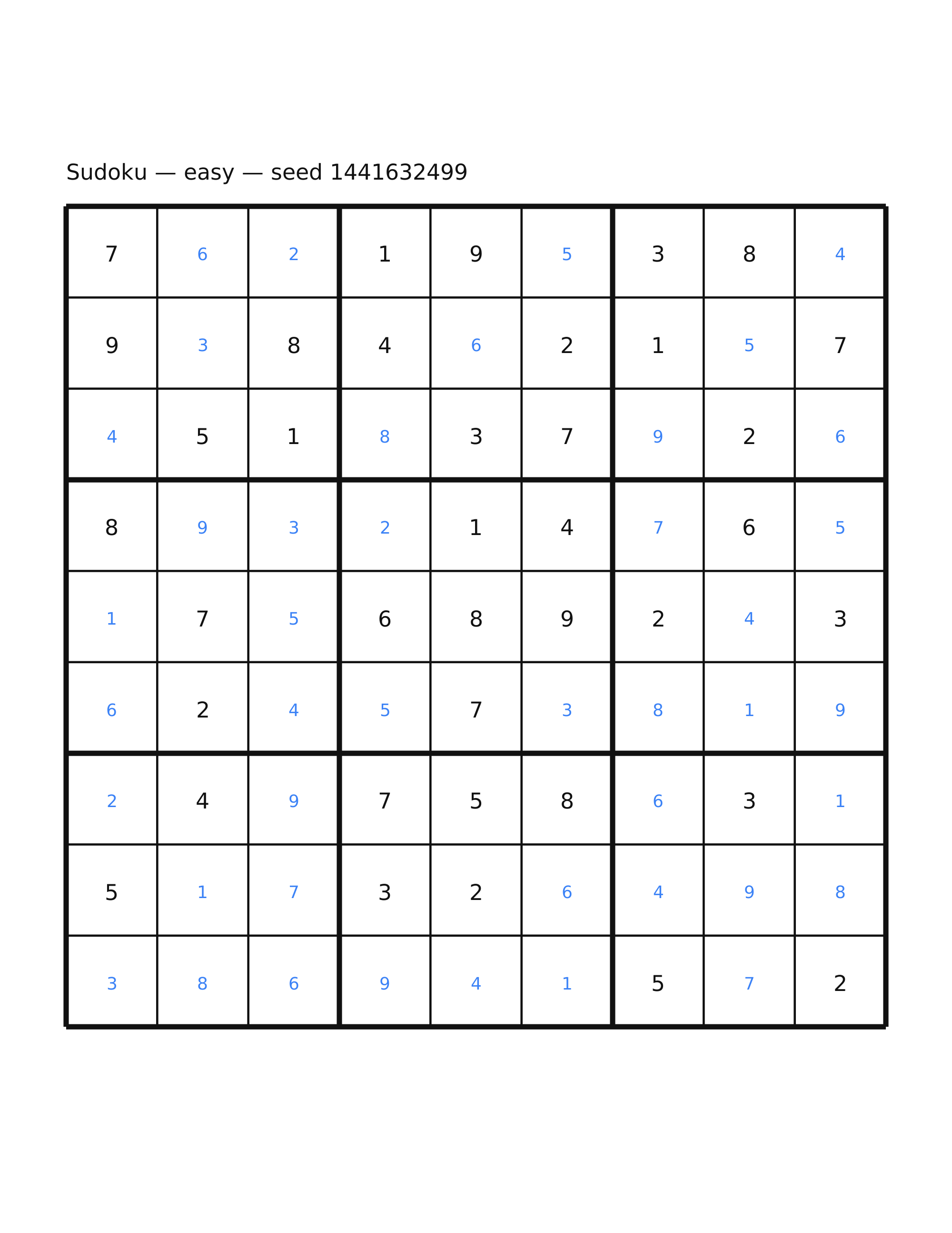 Sudoku — easy #24 — solution