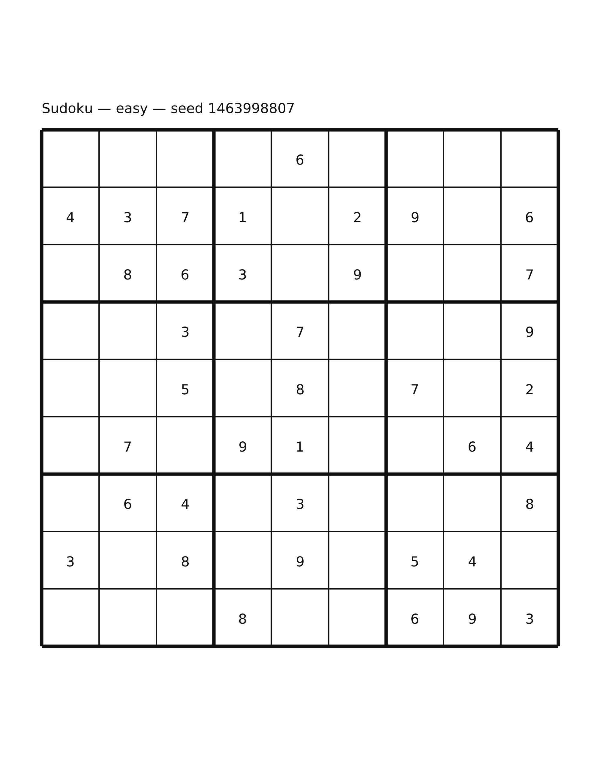Sudoku — easy #38