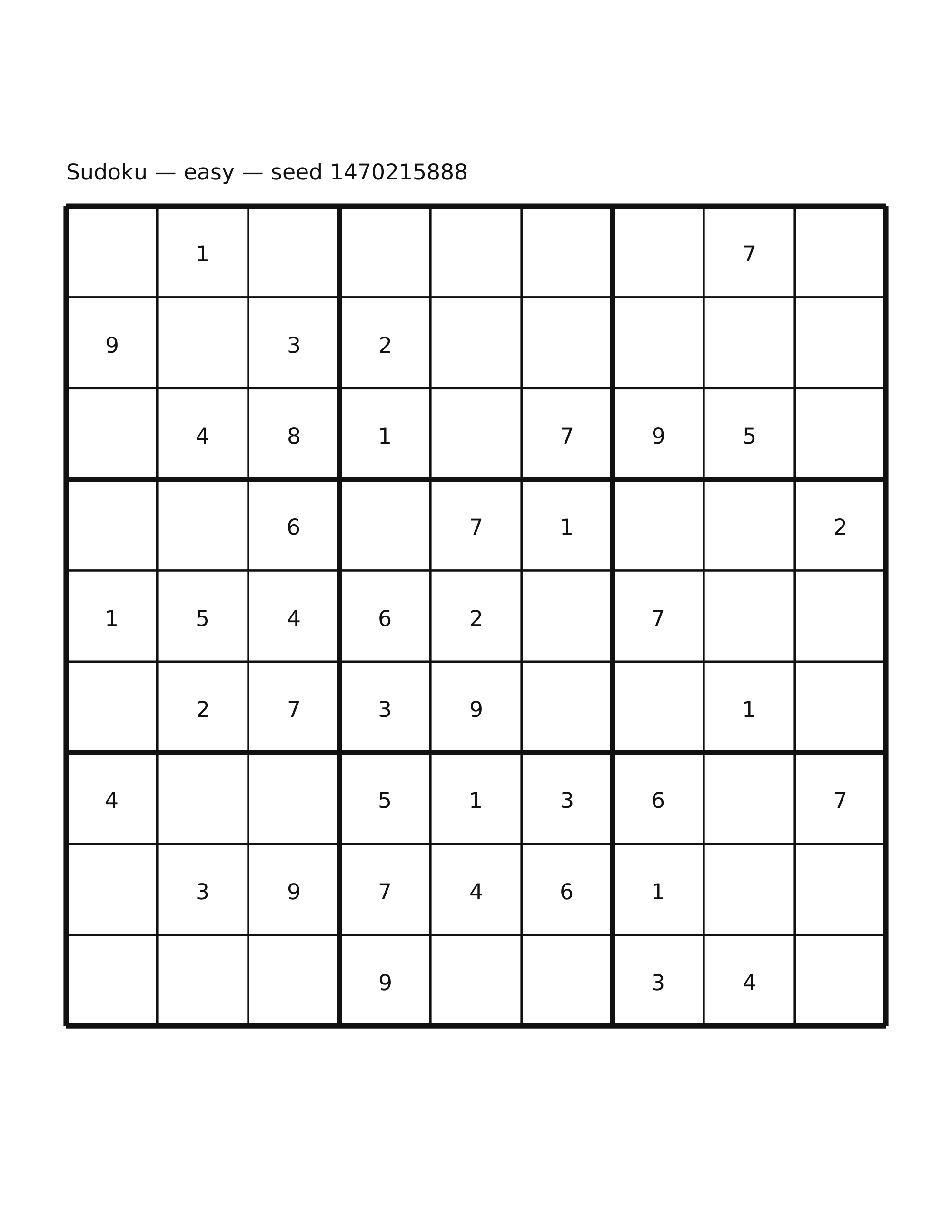 Sudoku — easy #43