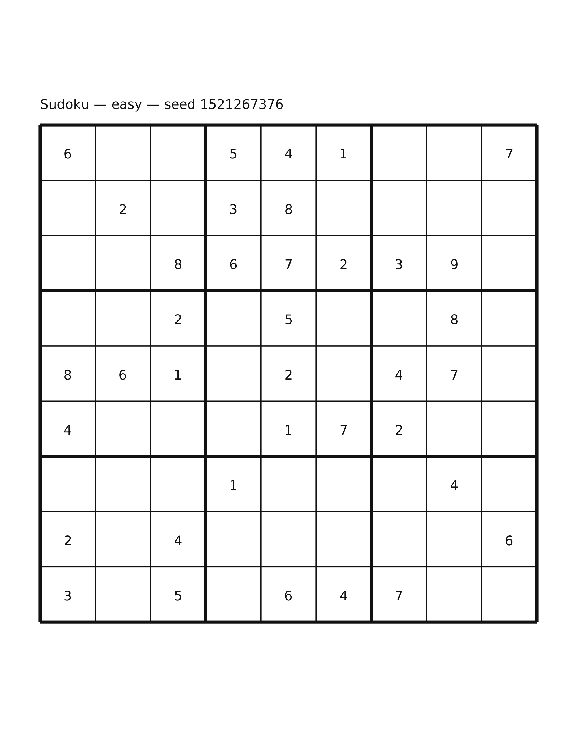 Sudoku — easy #73