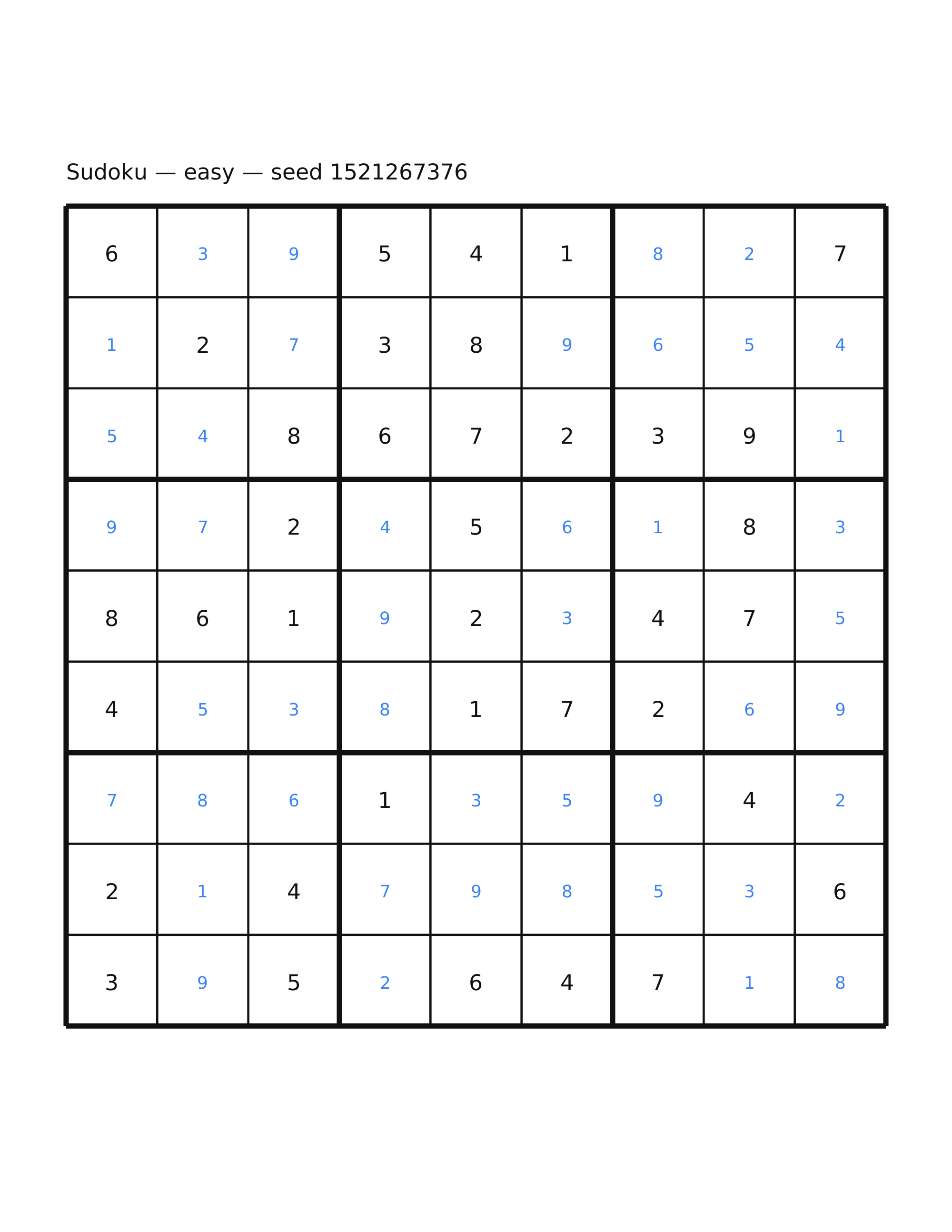 Sudoku — easy #73 — solution