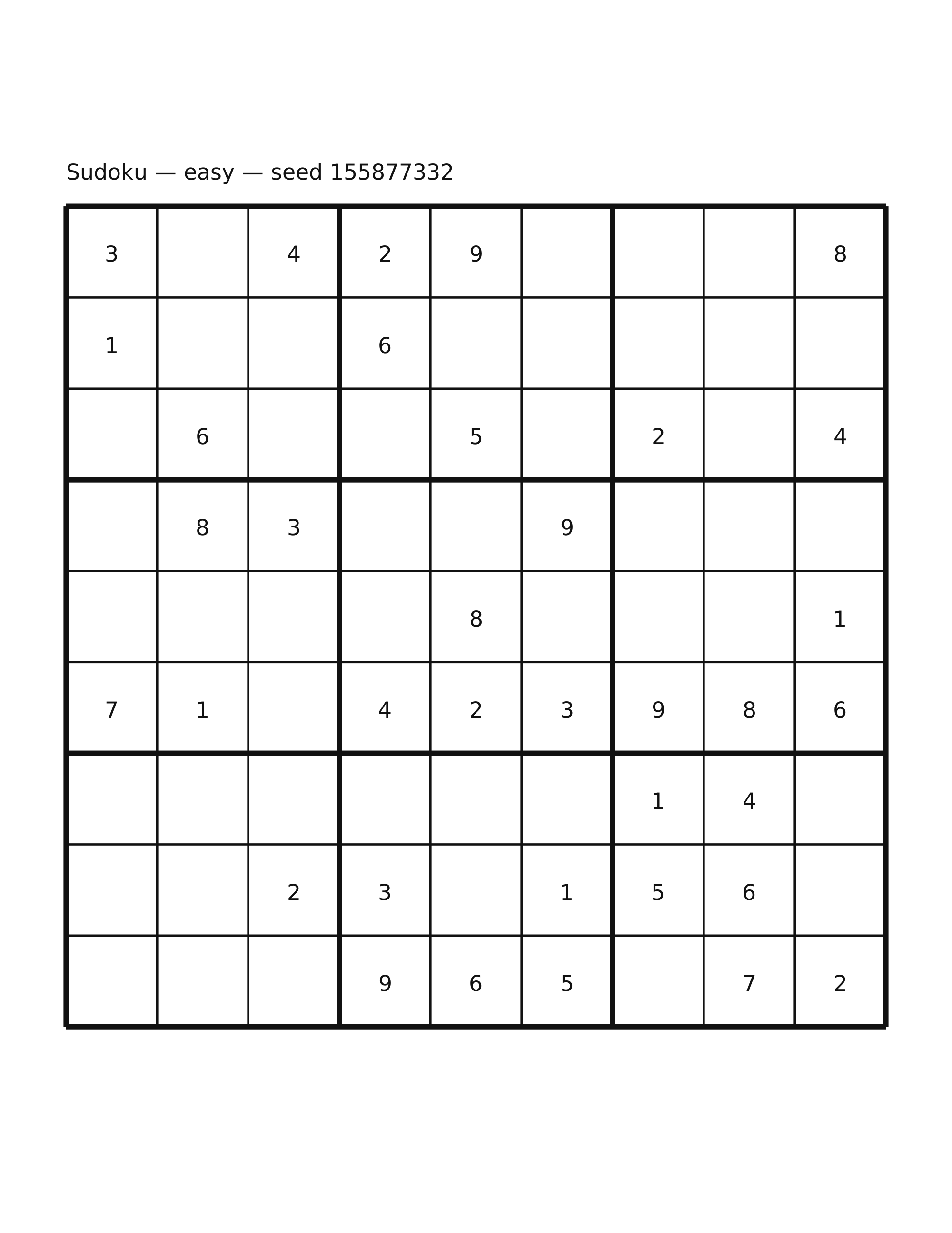 Sudoku — easy #14