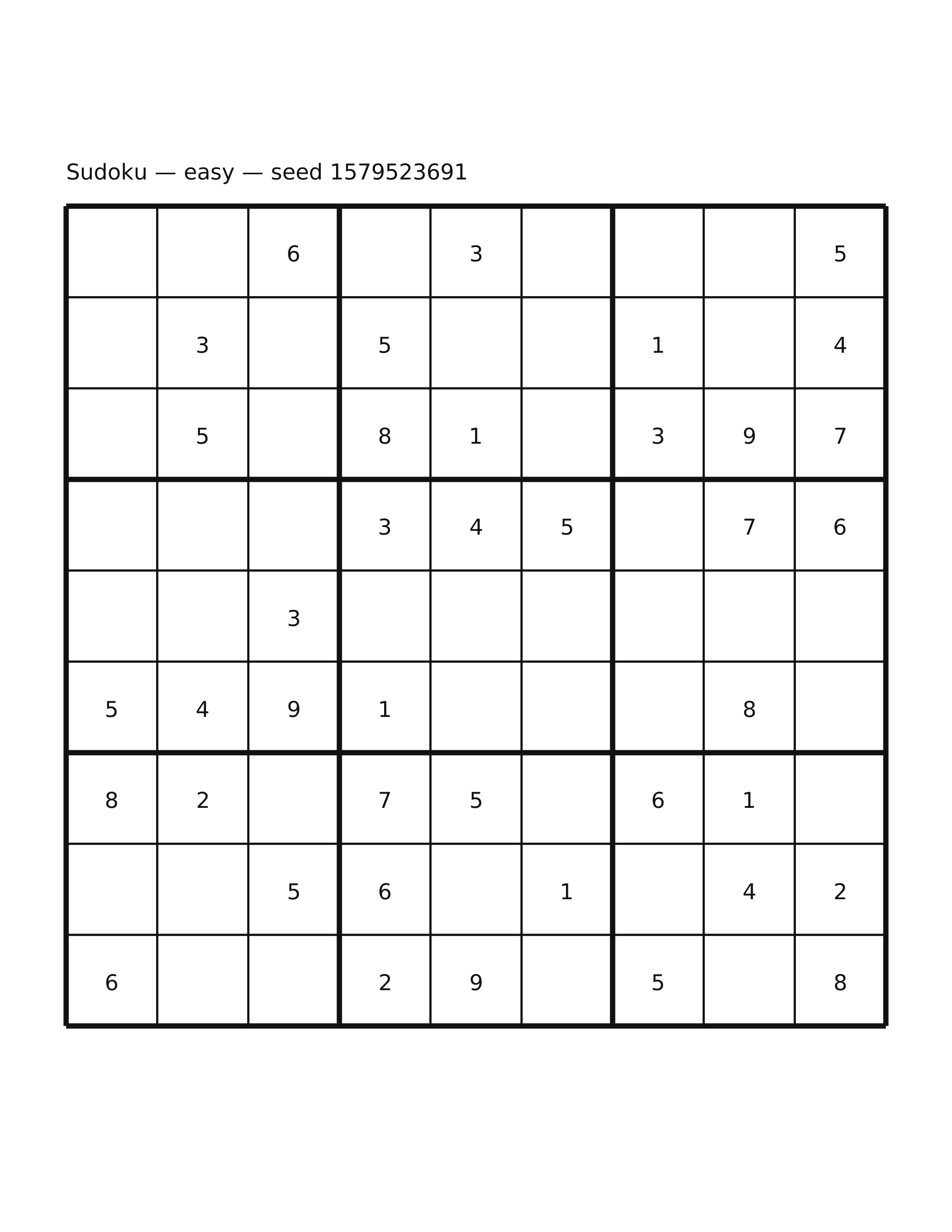 Sudoku — easy #53