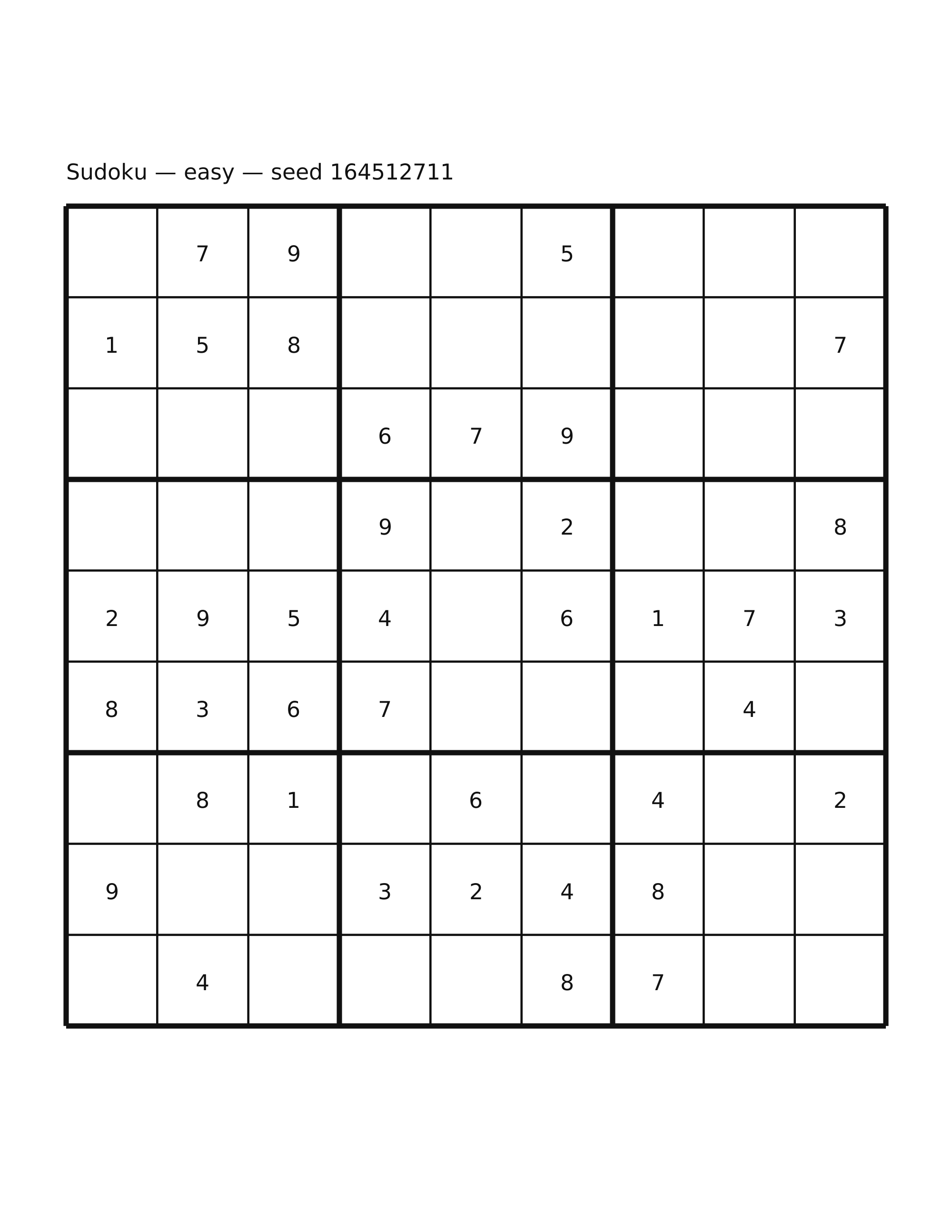 Sudoku — easy #50