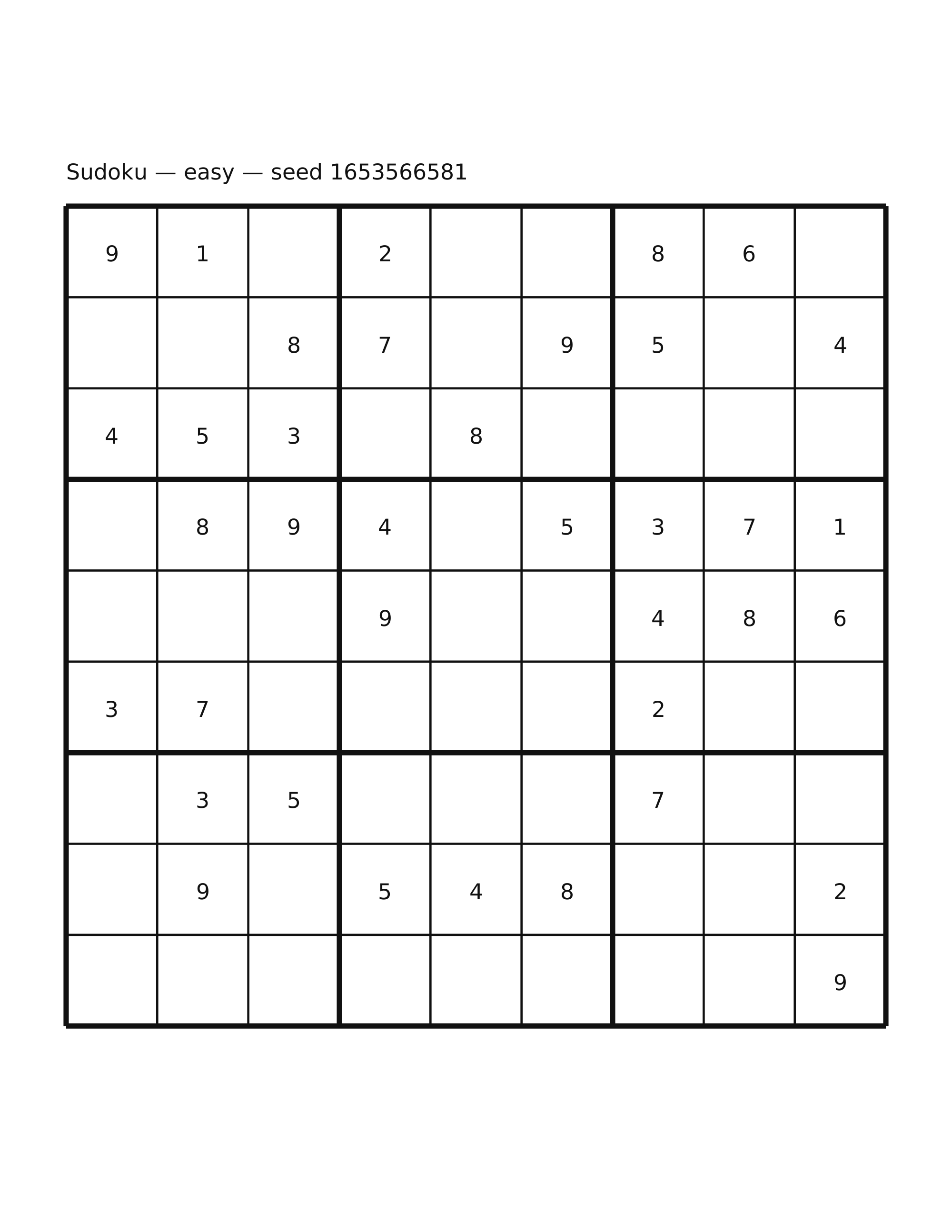 Sudoku — easy #37