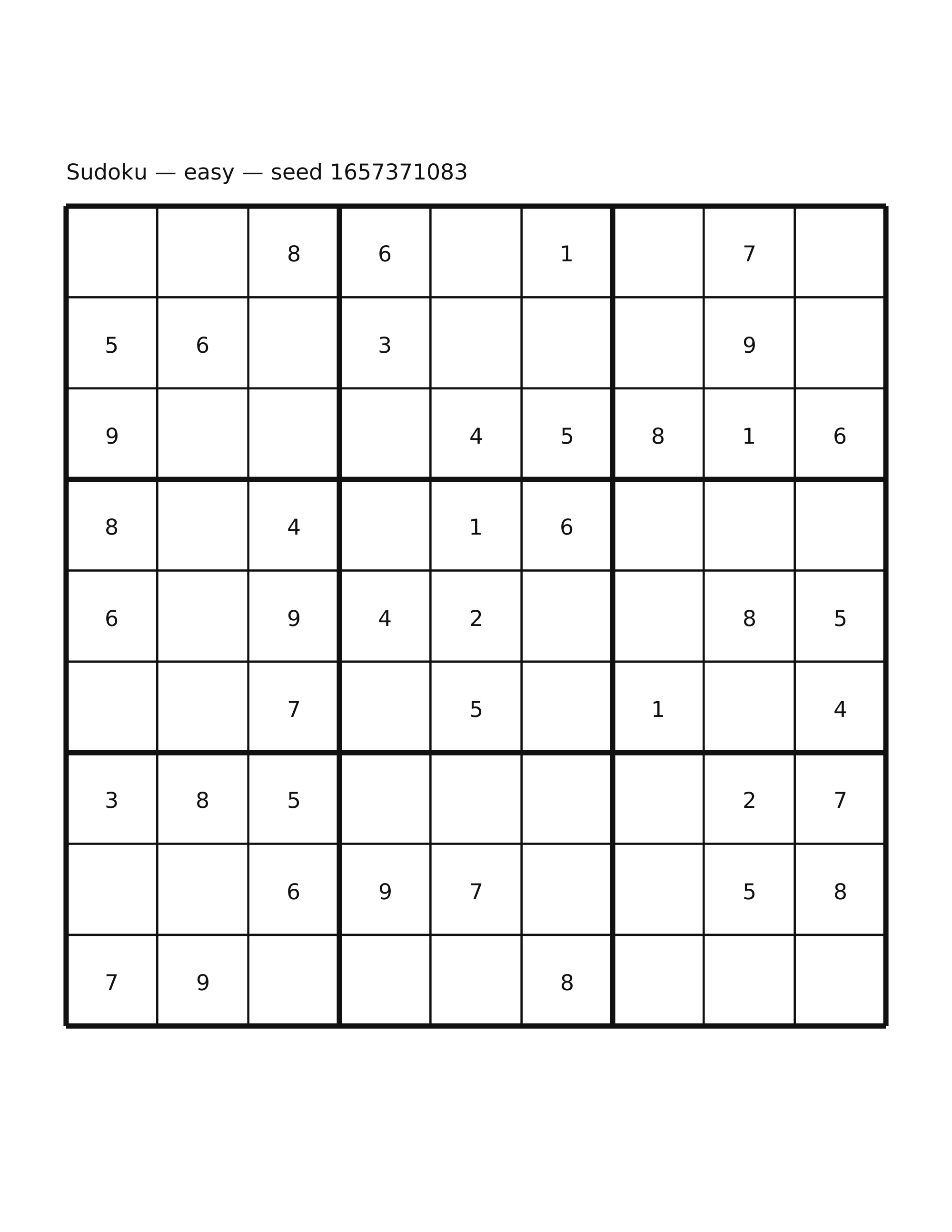 Sudoku — easy #34