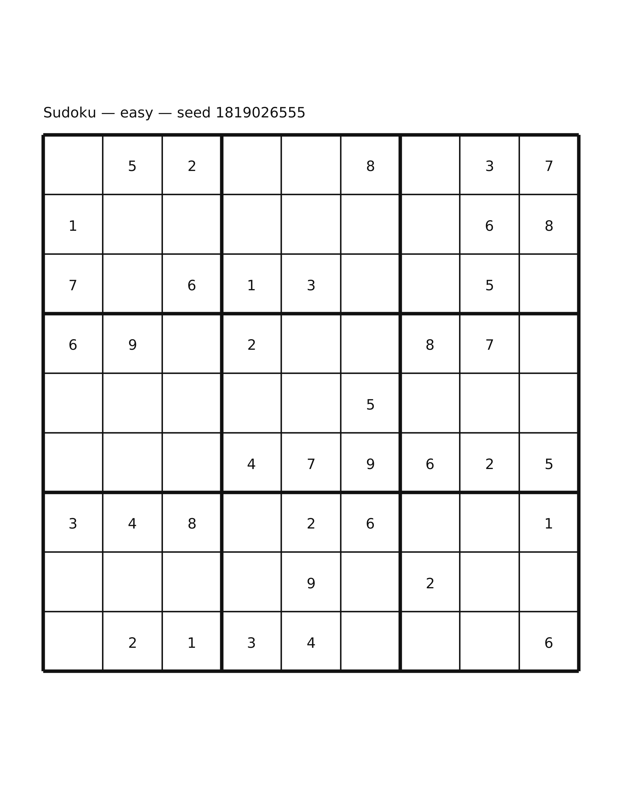 Sudoku — easy #51