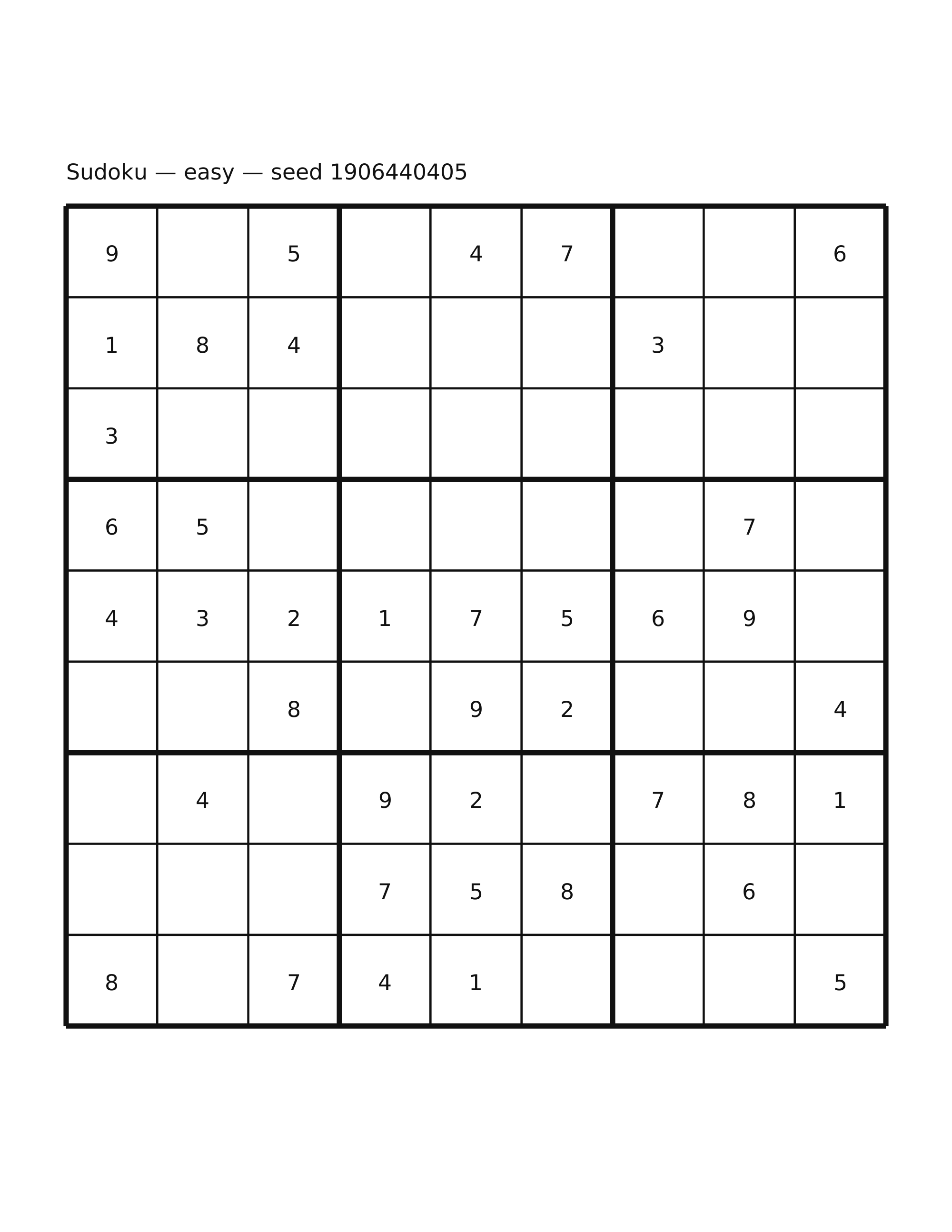 Sudoku — easy #57
