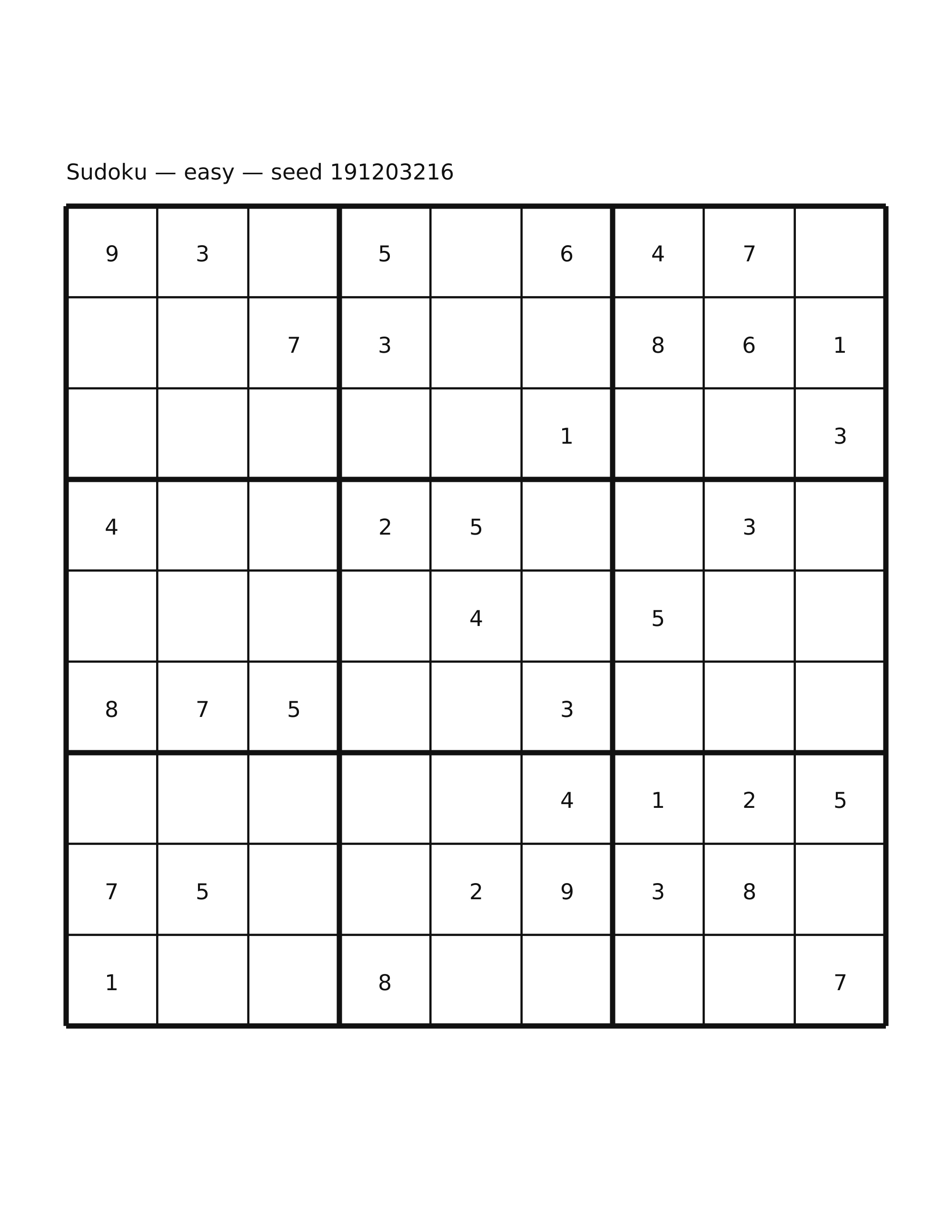Sudoku — easy #53