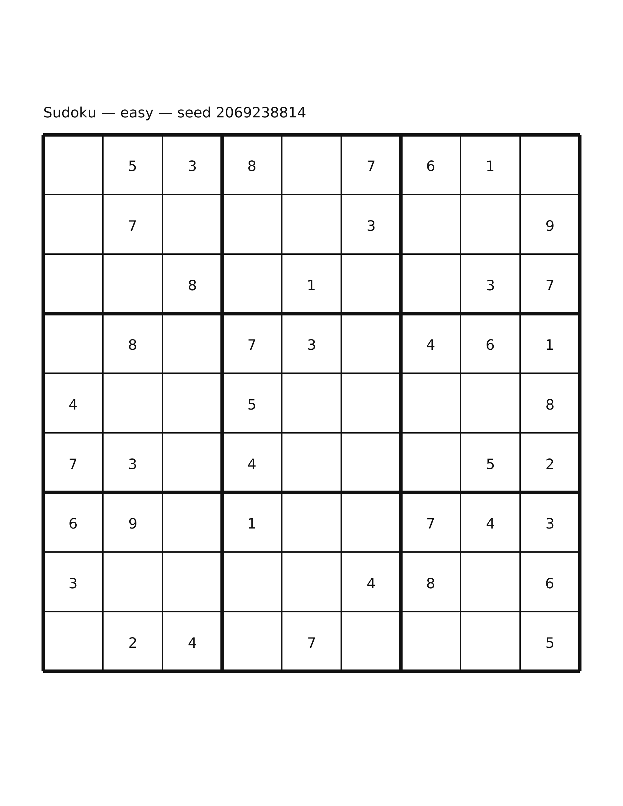 Sudoku — easy #7