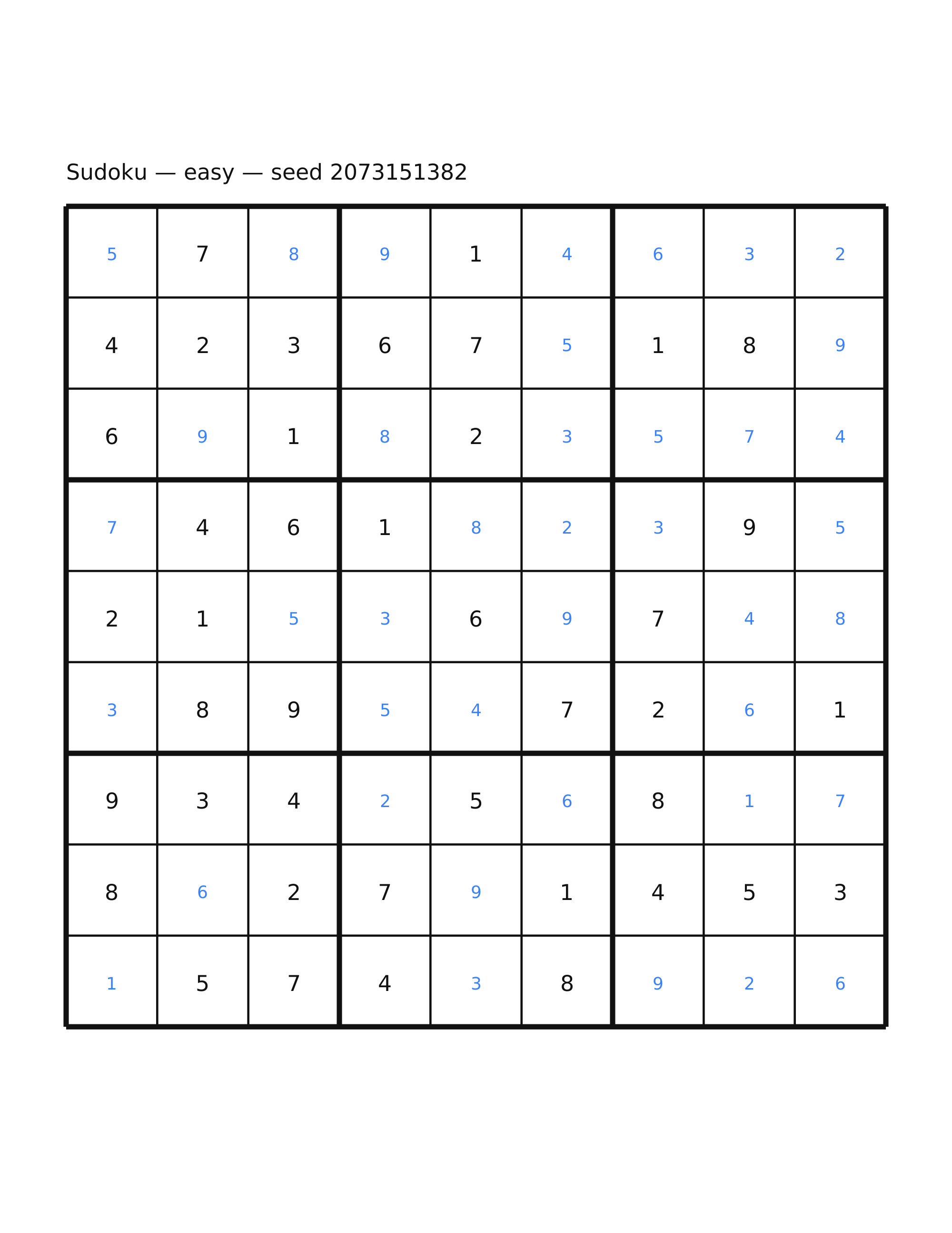 Sudoku — easy #35 — solution