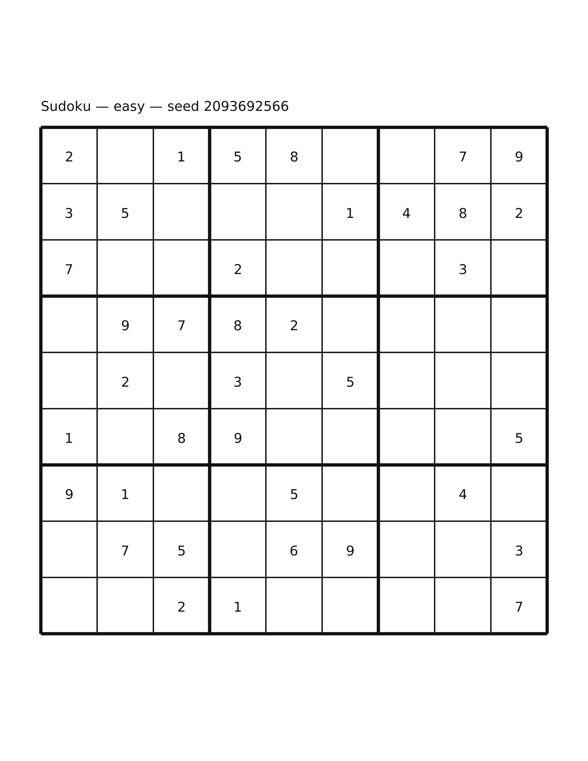 Sudoku — easy #57