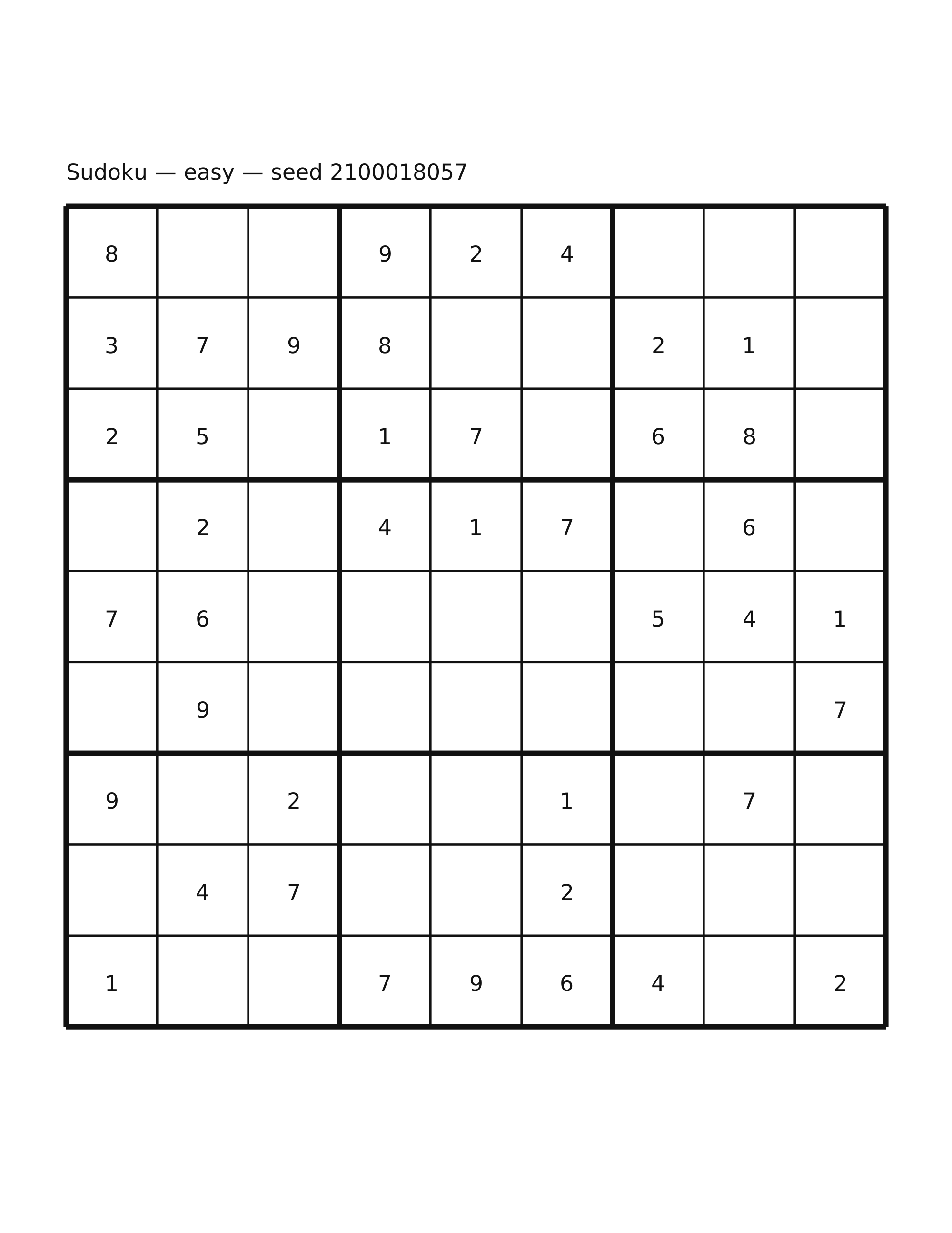 Sudoku — easy #8