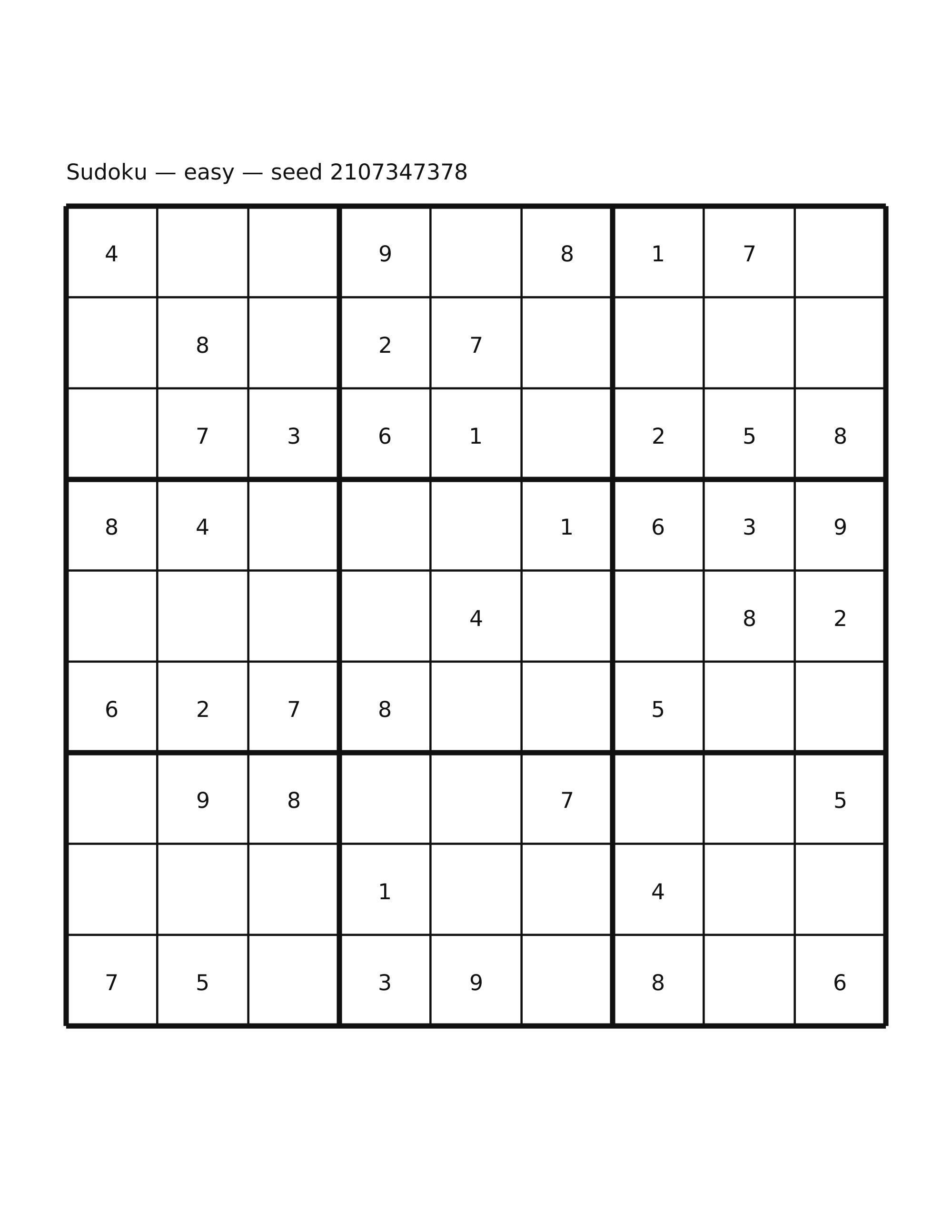 Sudoku — easy #37
