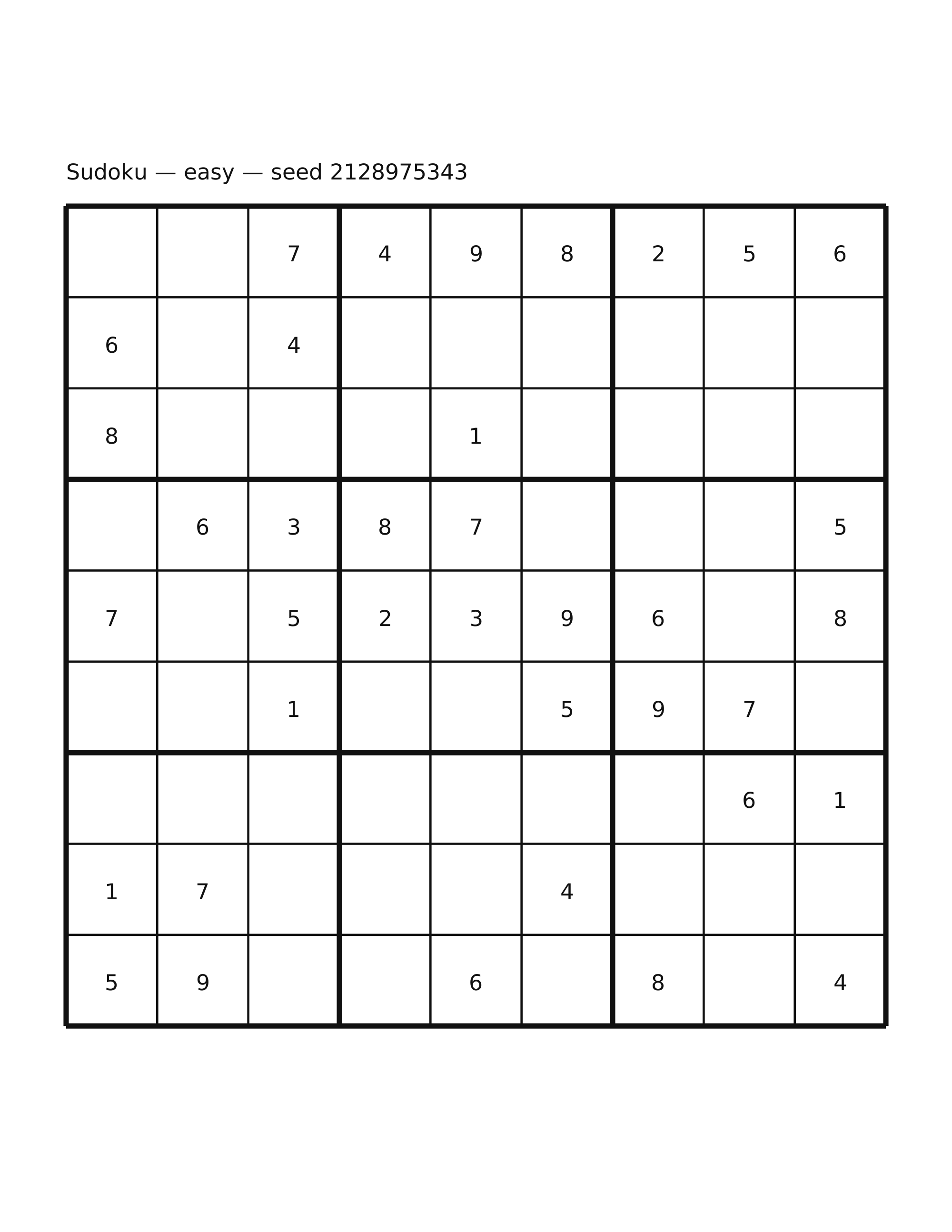 Sudoku — easy #60