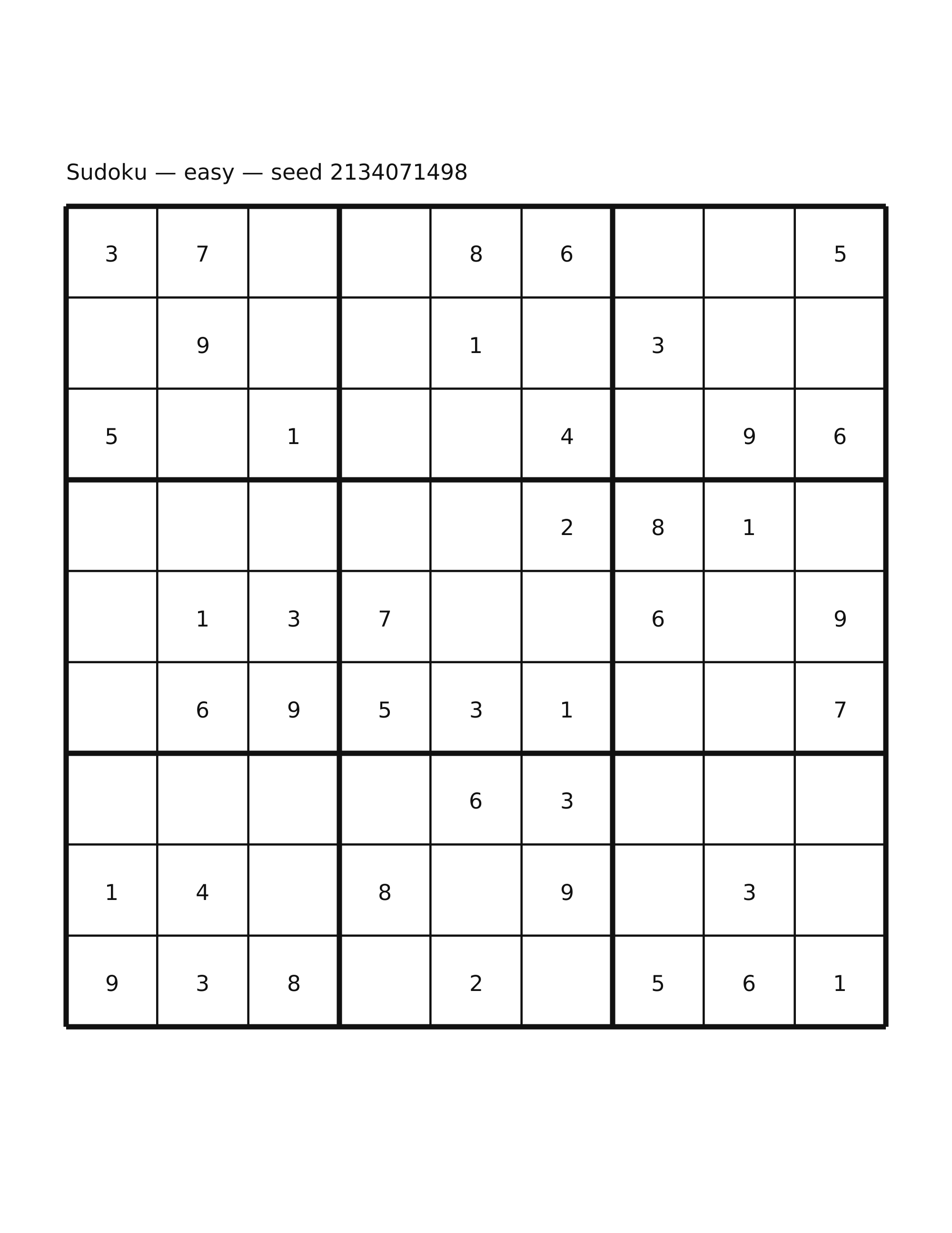 Sudoku — easy #14