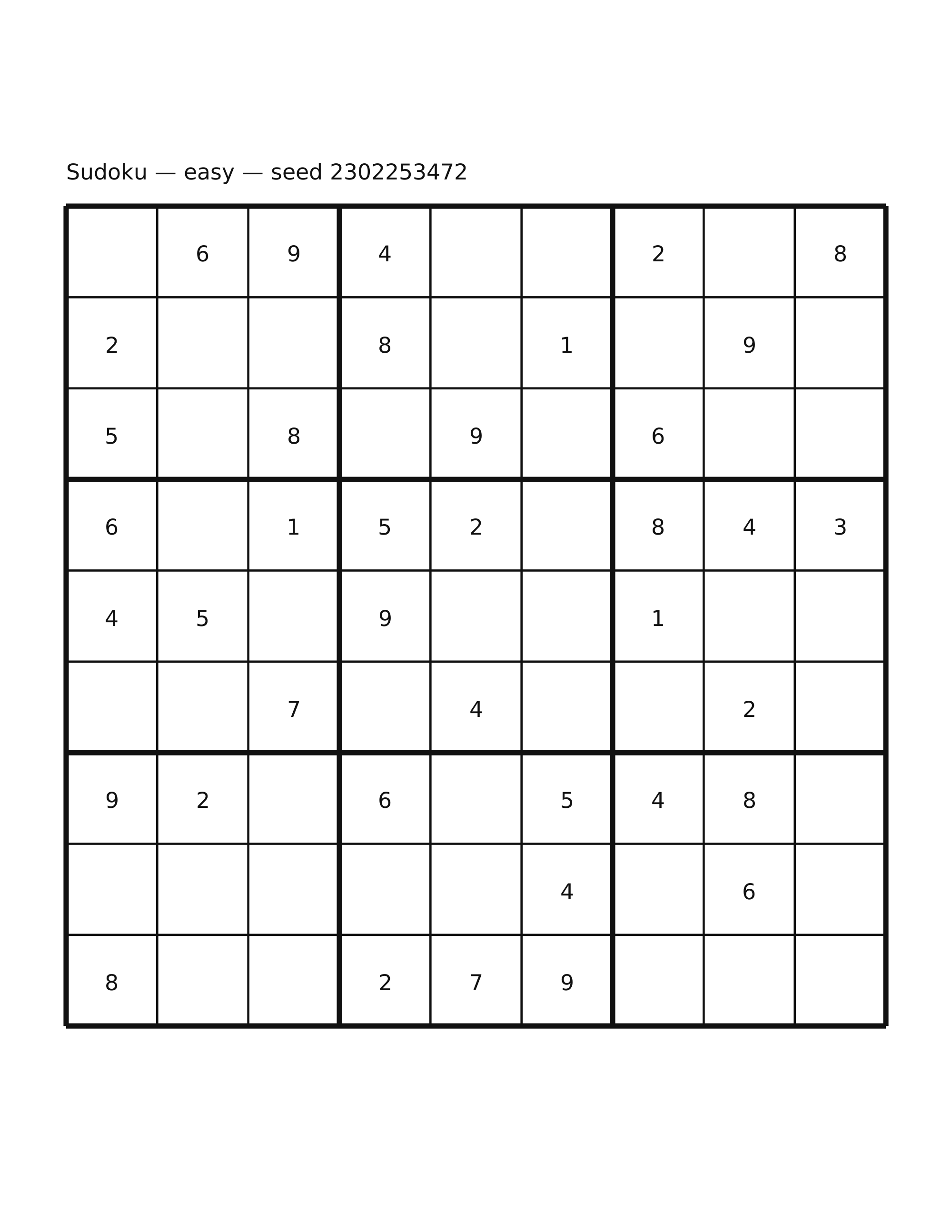 Sudoku — easy #15