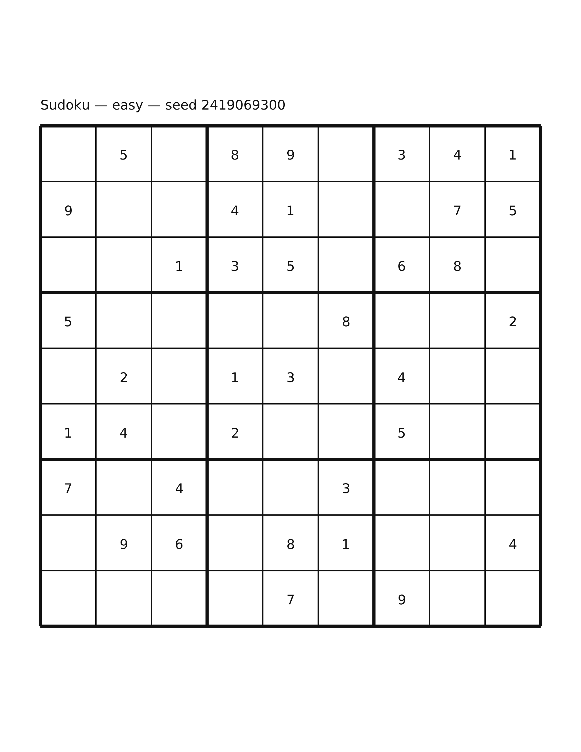 Sudoku — easy #43