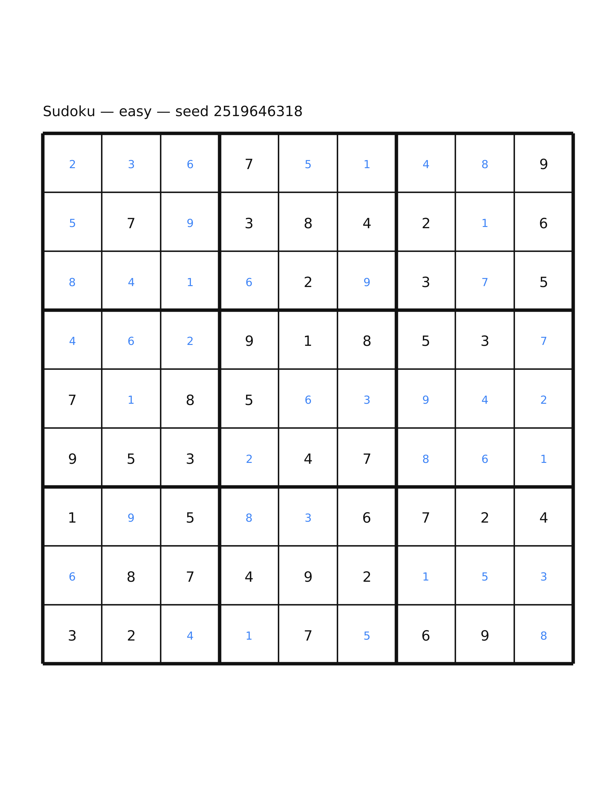 Sudoku — easy #56 — solution