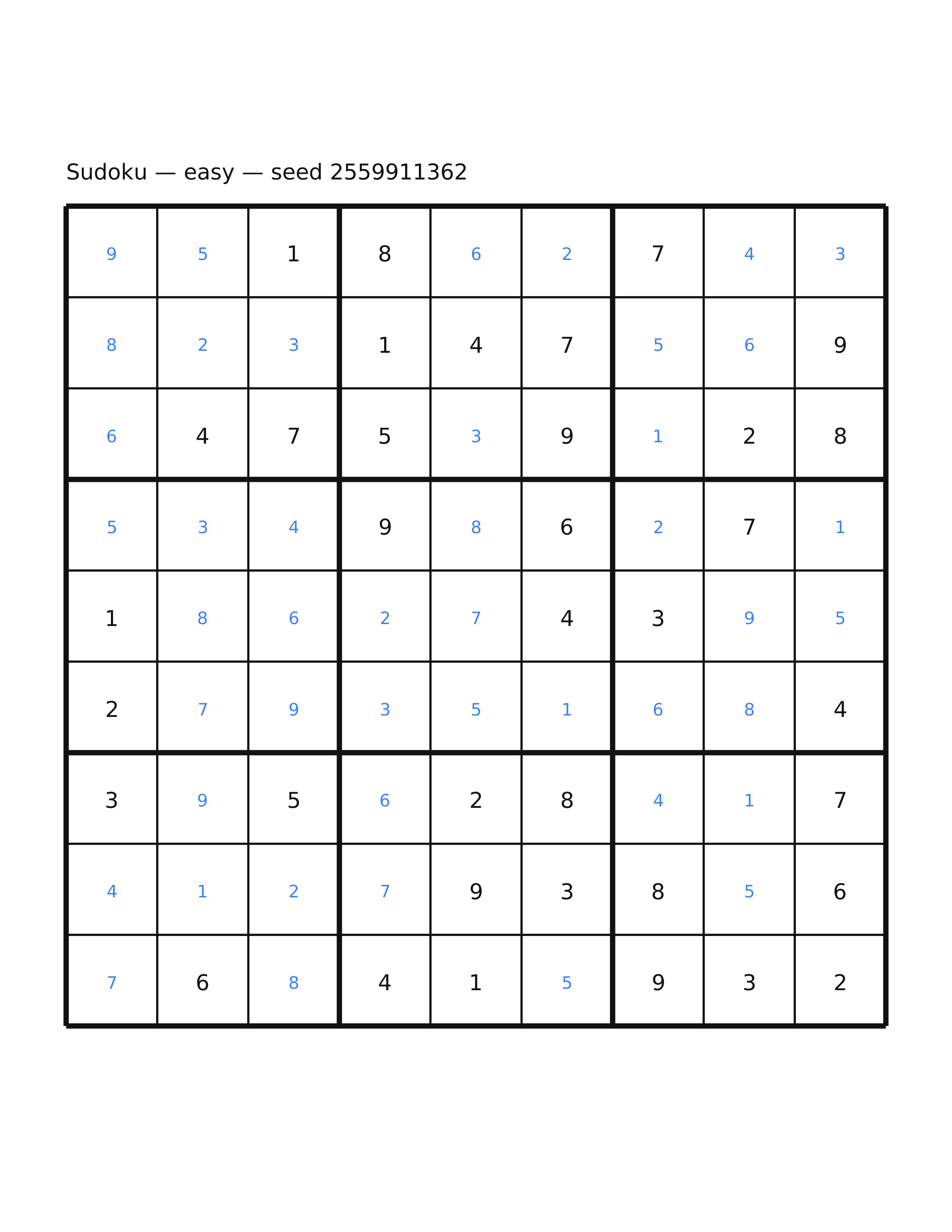 Sudoku — easy #41 — solution