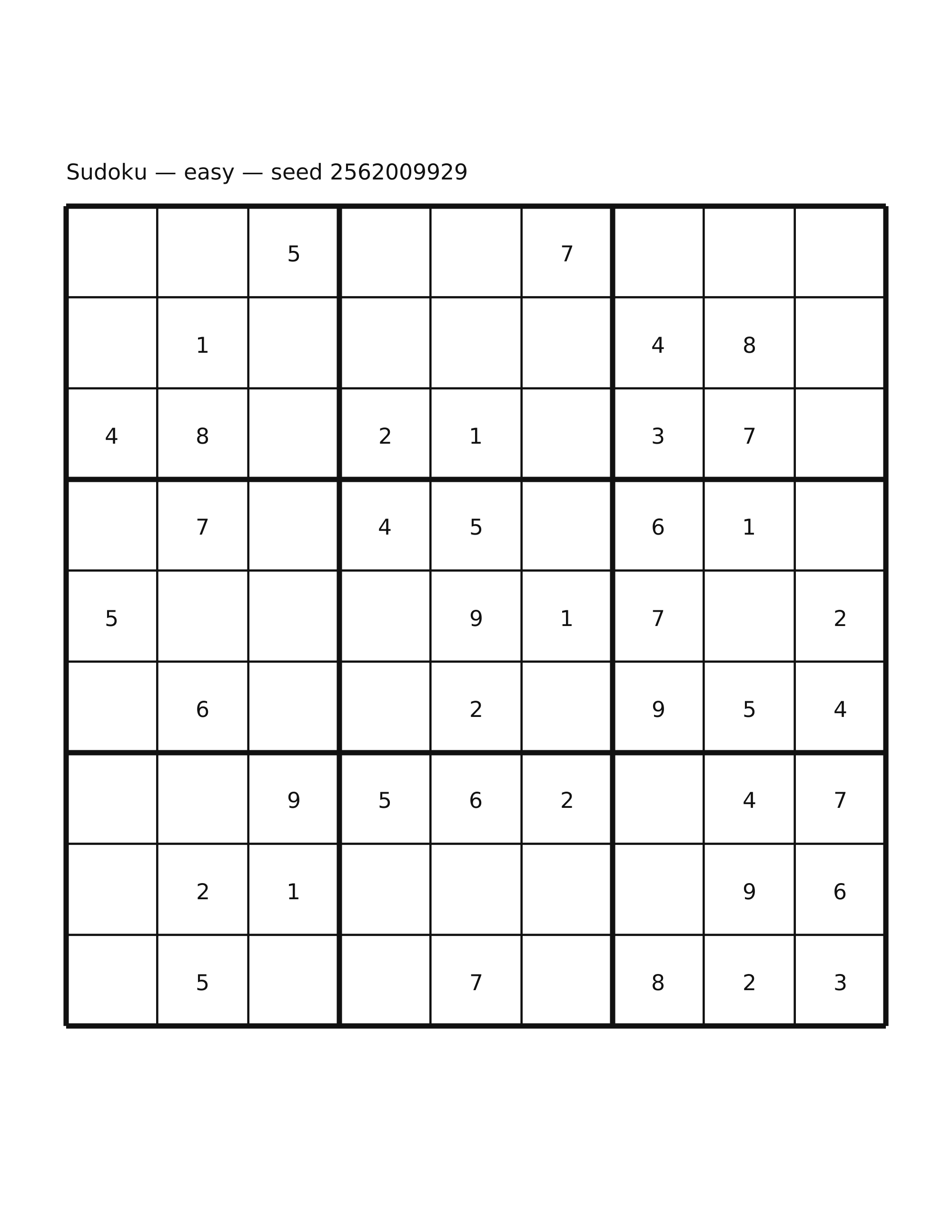 Sudoku — easy #5