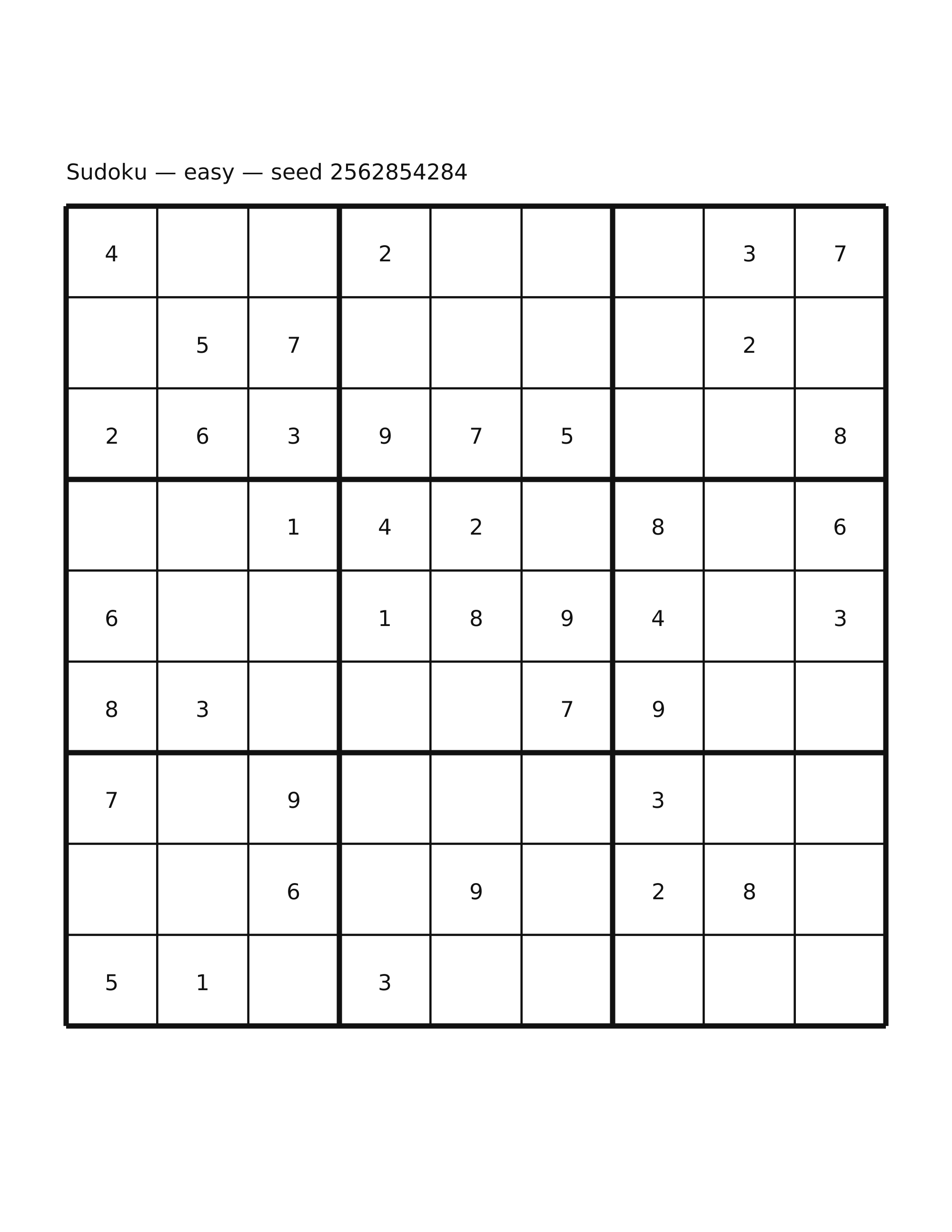 Sudoku — easy #27