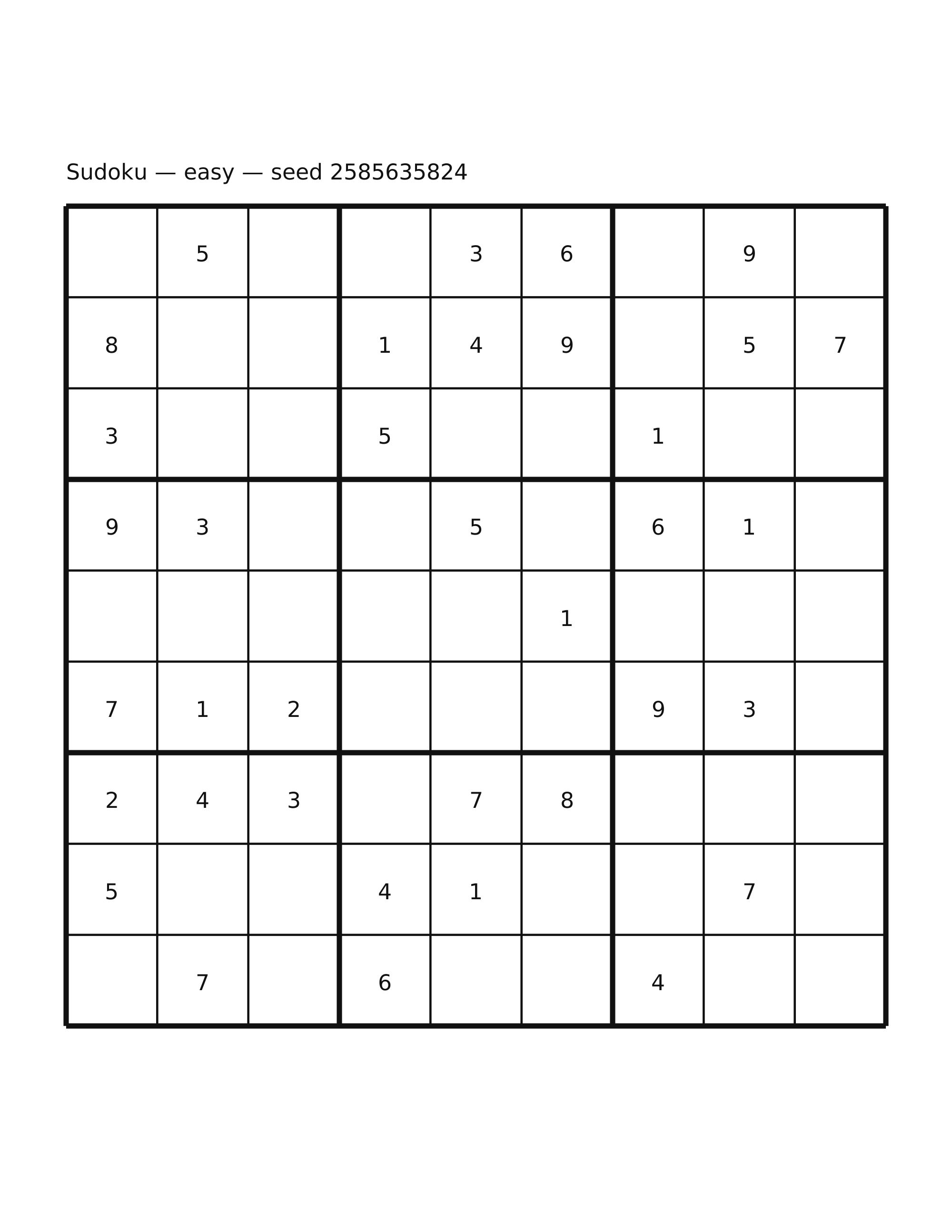 Sudoku — easy #11