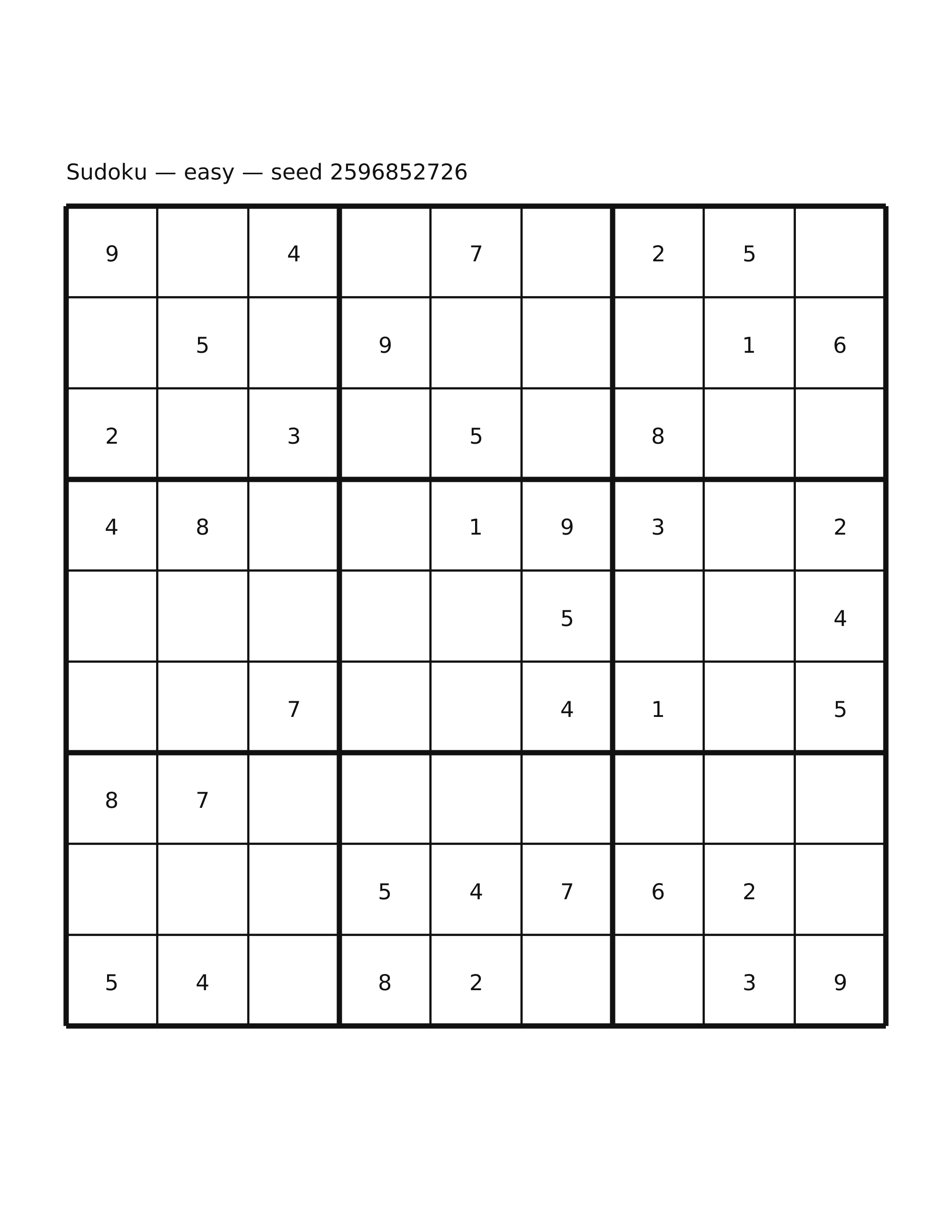 Sudoku — easy #10