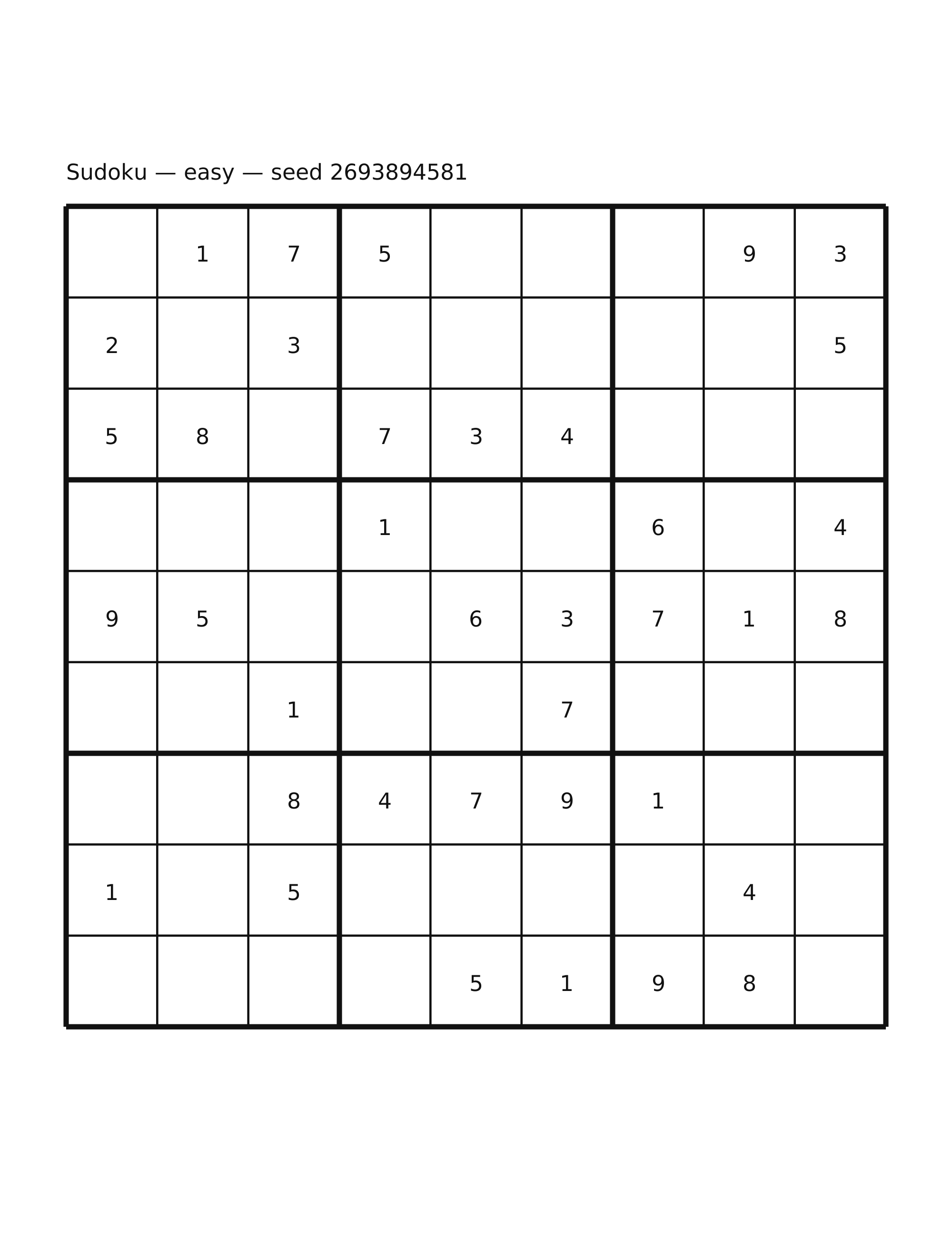 Sudoku — easy #14