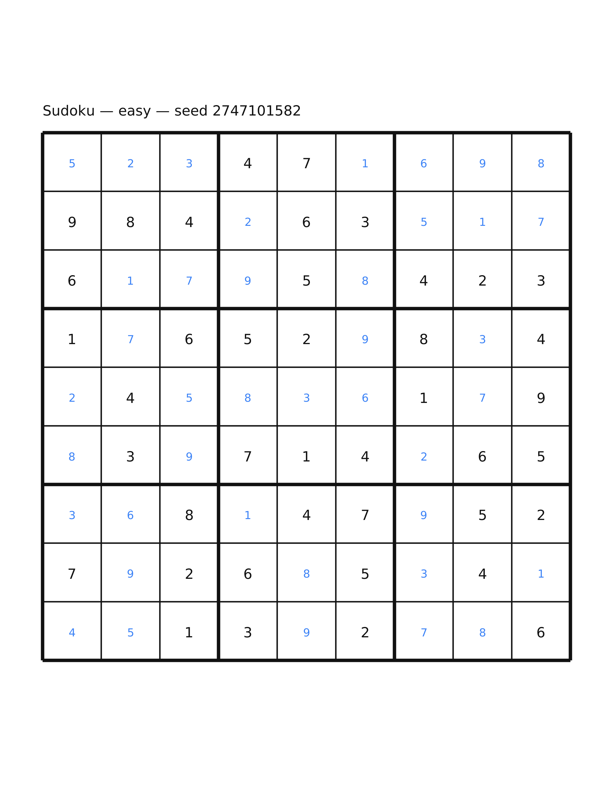 Sudoku — easy #8 — solution