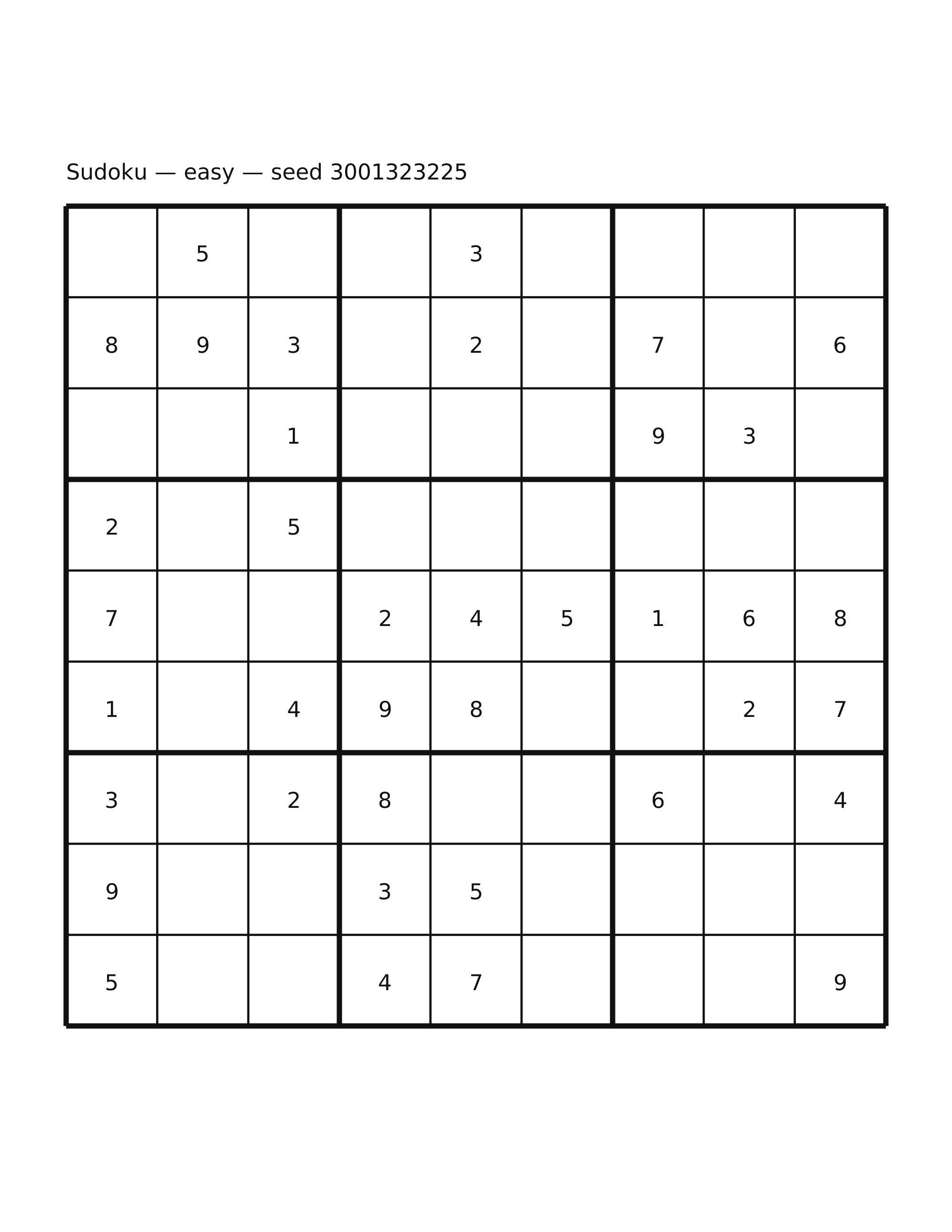 Sudoku — easy #25