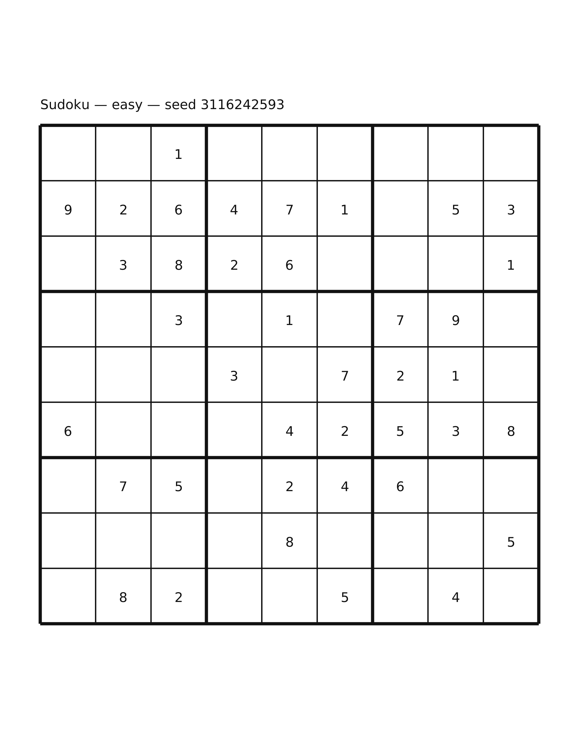 Sudoku — easy #8