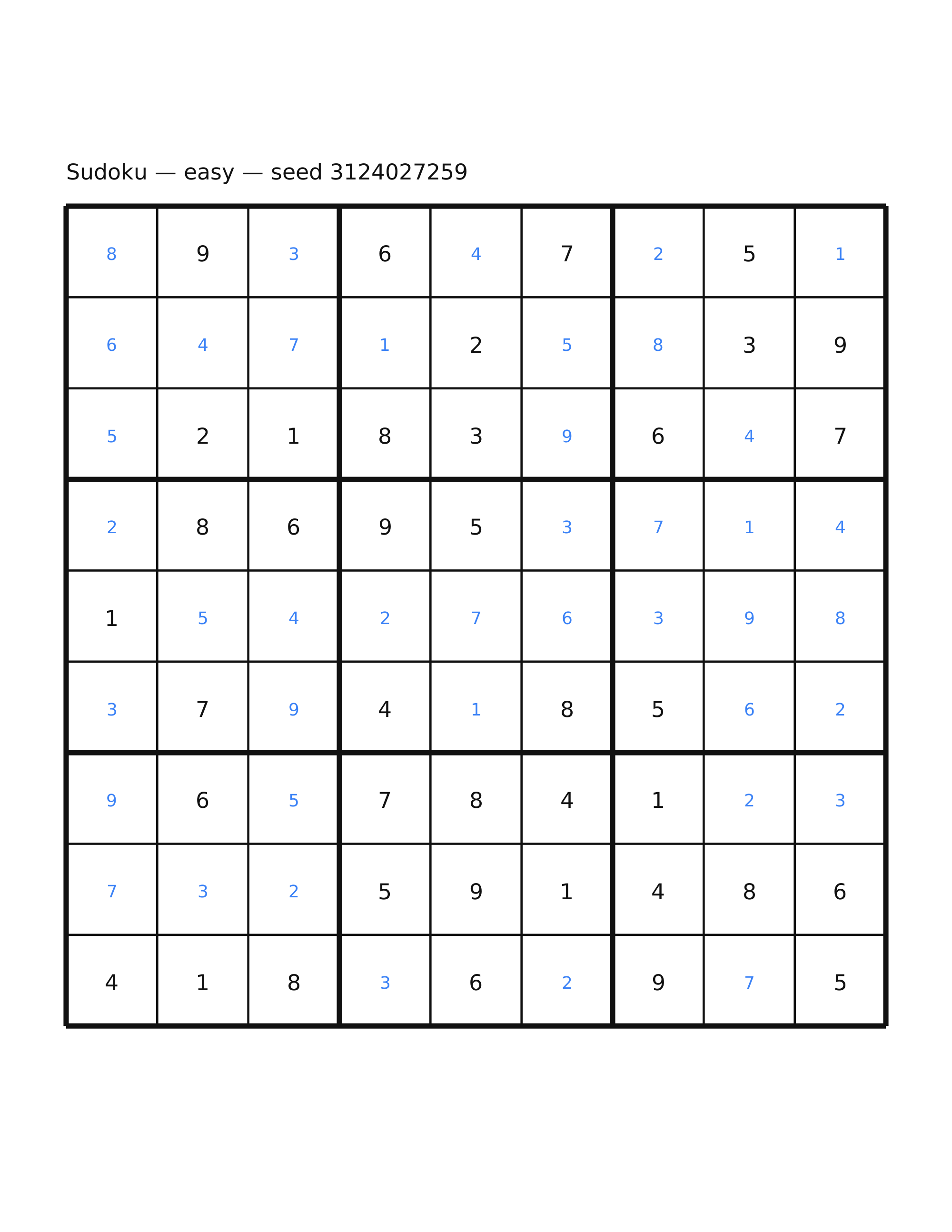 Sudoku — easy #29 — solution