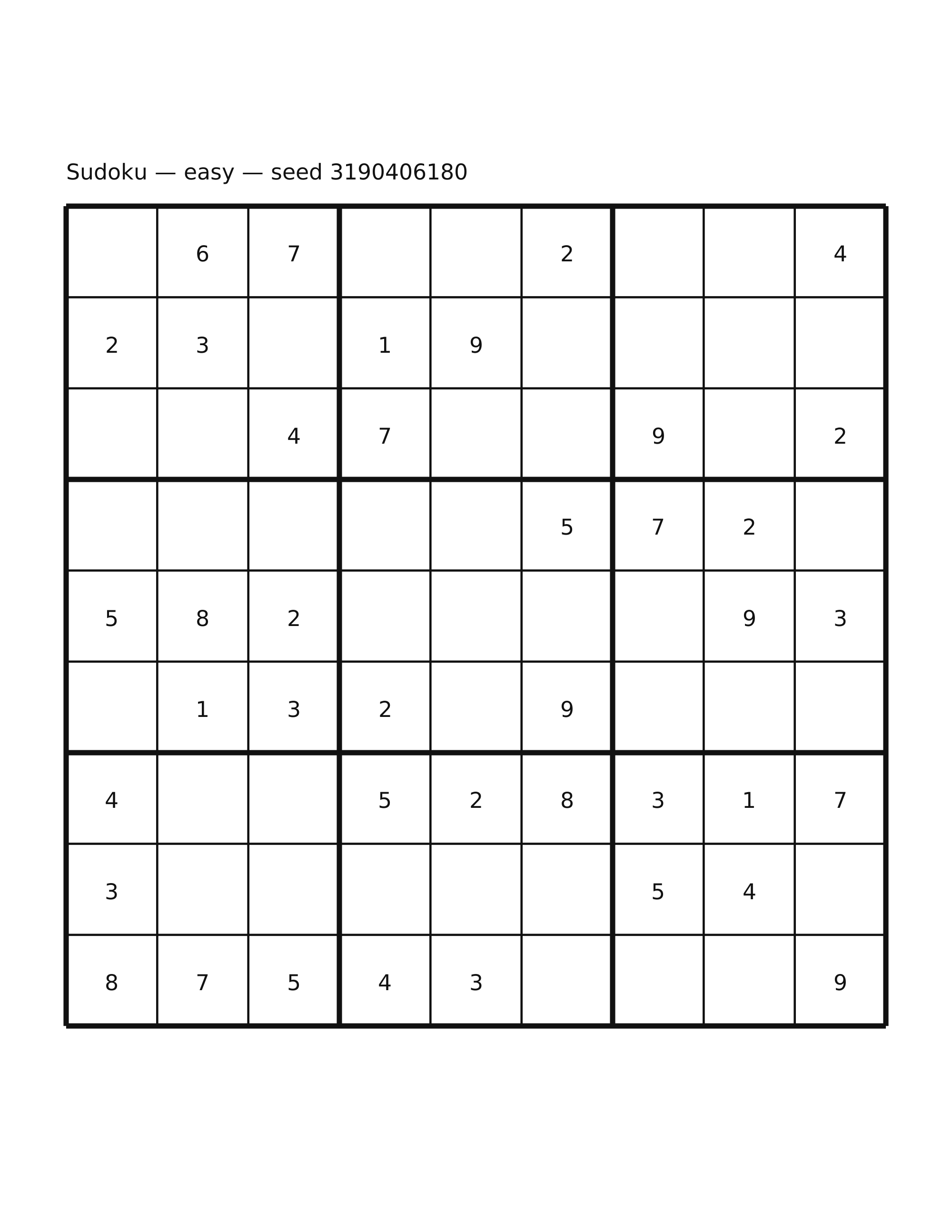 Sudoku — easy #68