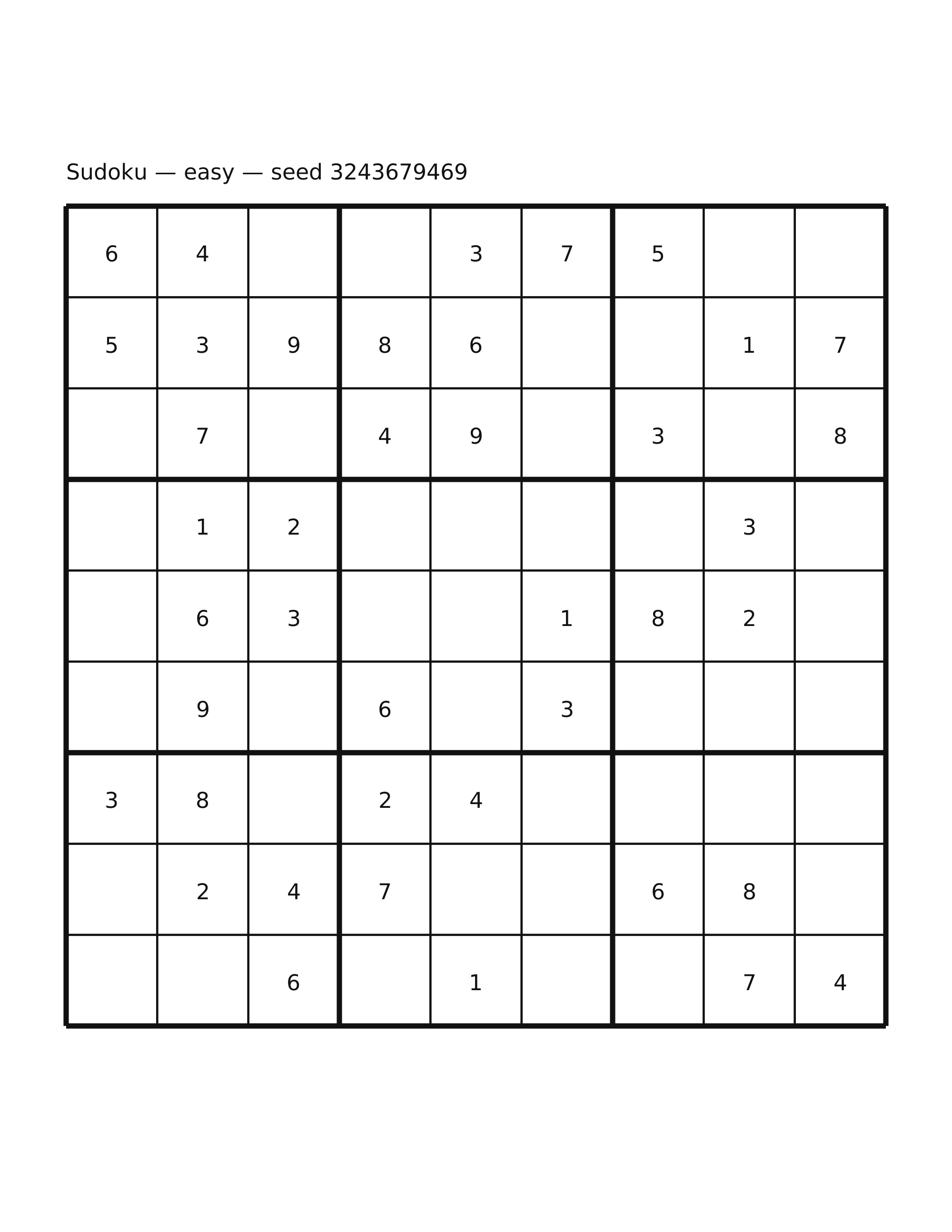 Sudoku — easy #61