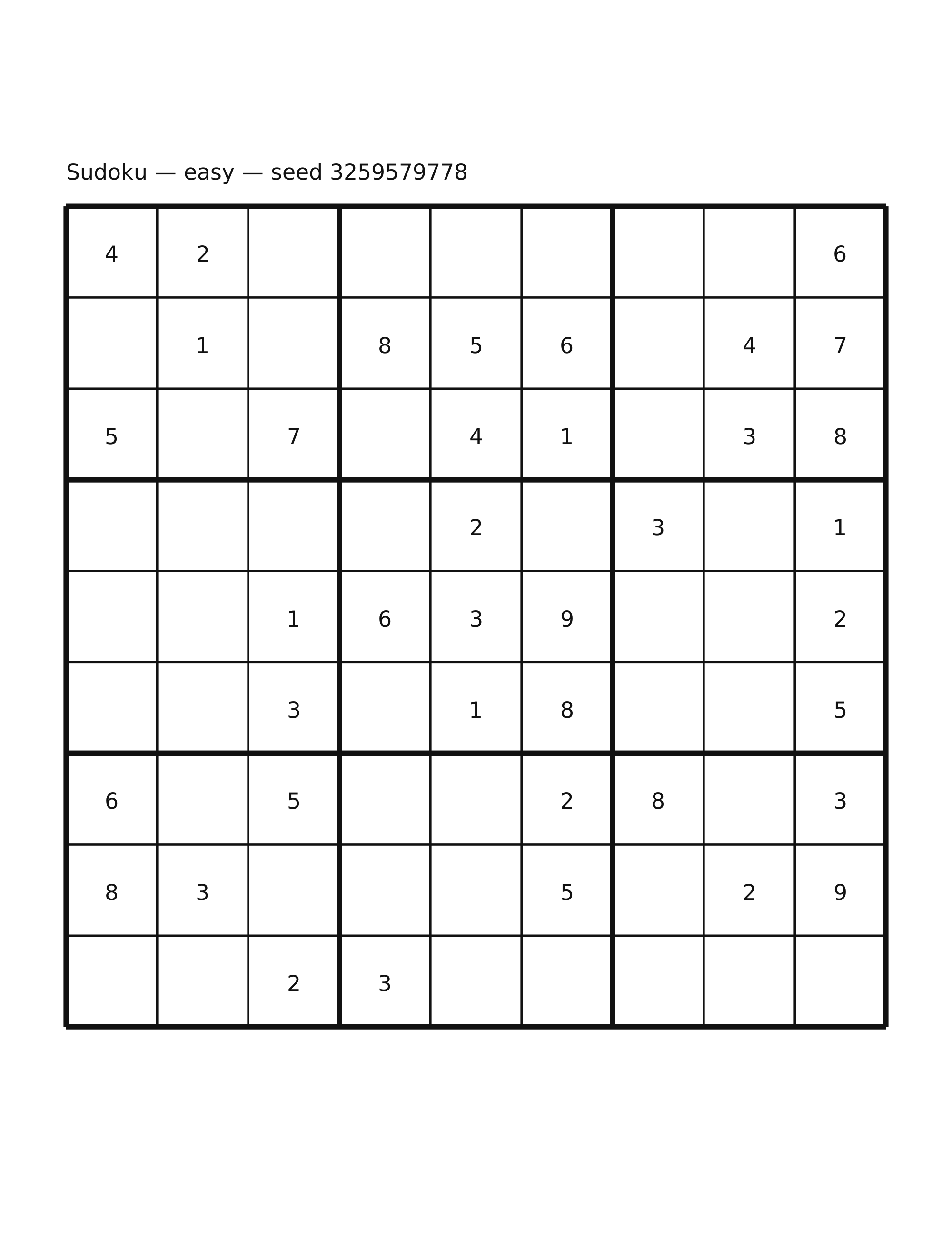 Sudoku — easy #15