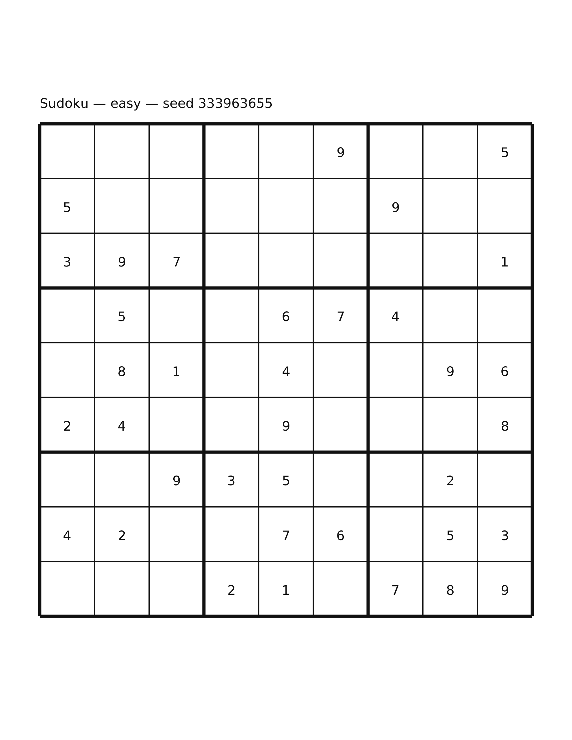 Sudoku — easy #51