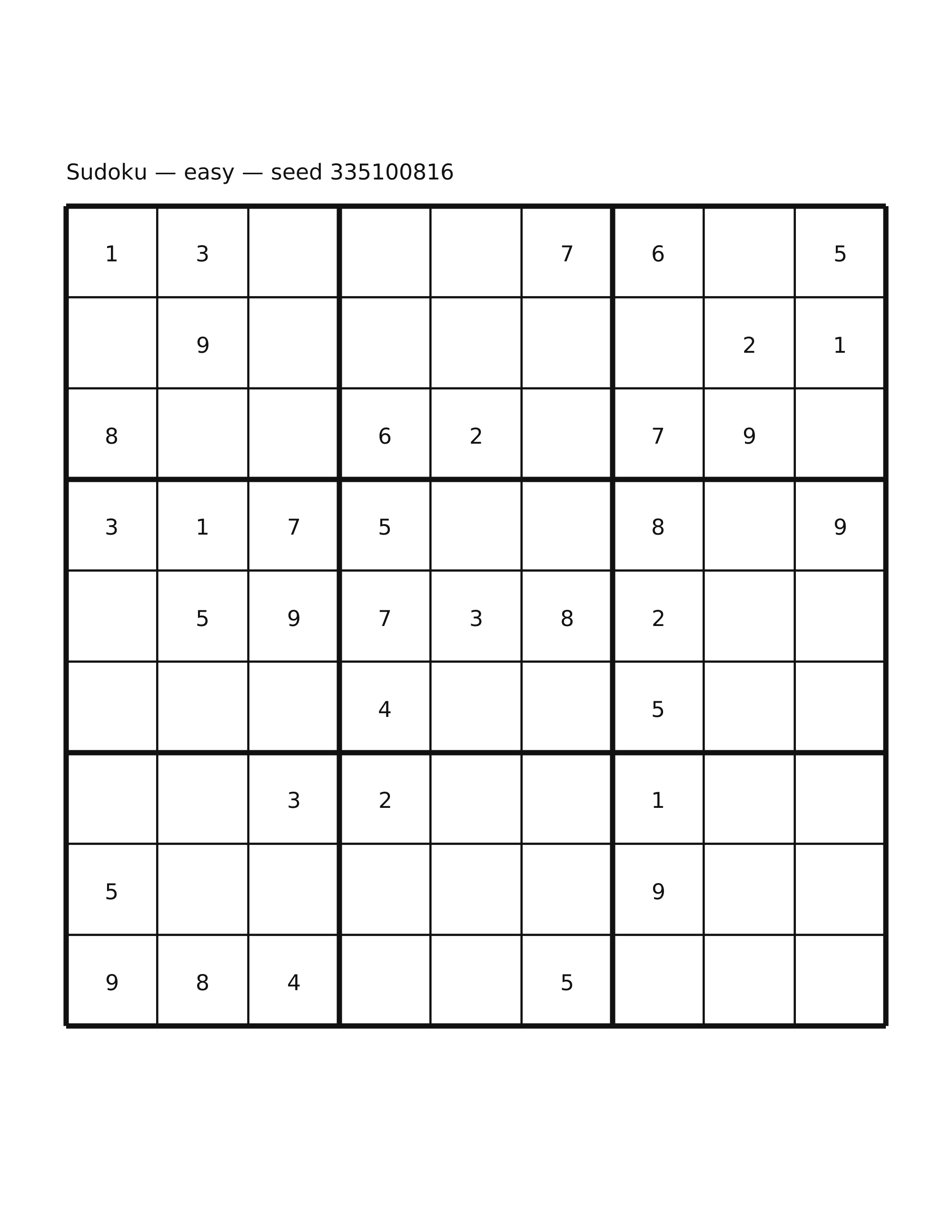 Sudoku — easy #21