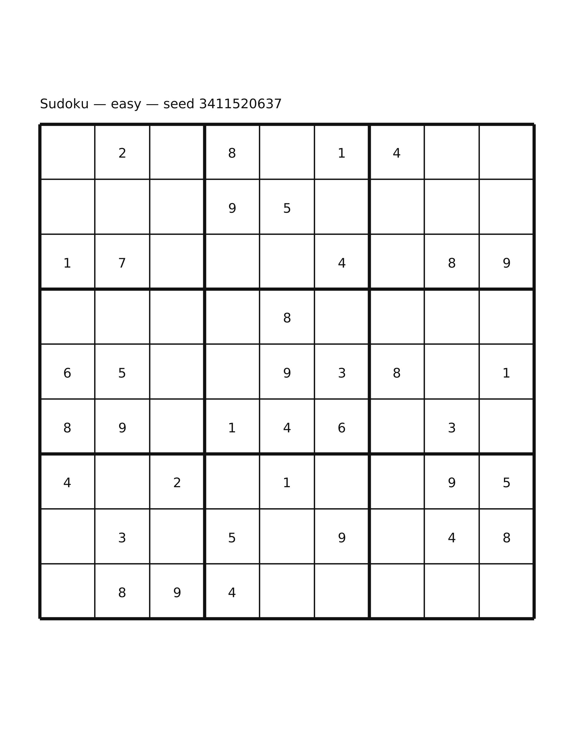Sudoku — easy #70