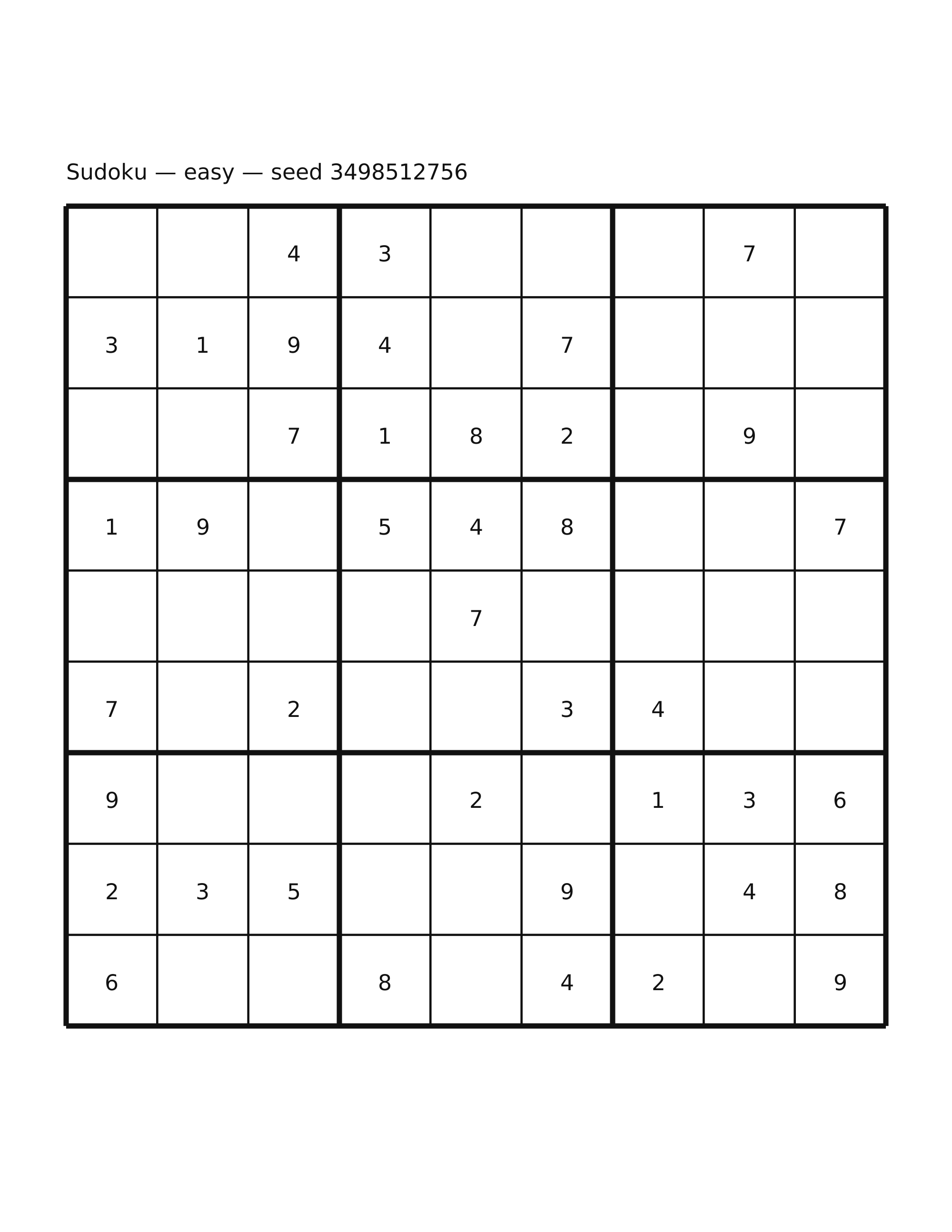 Sudoku — easy #38