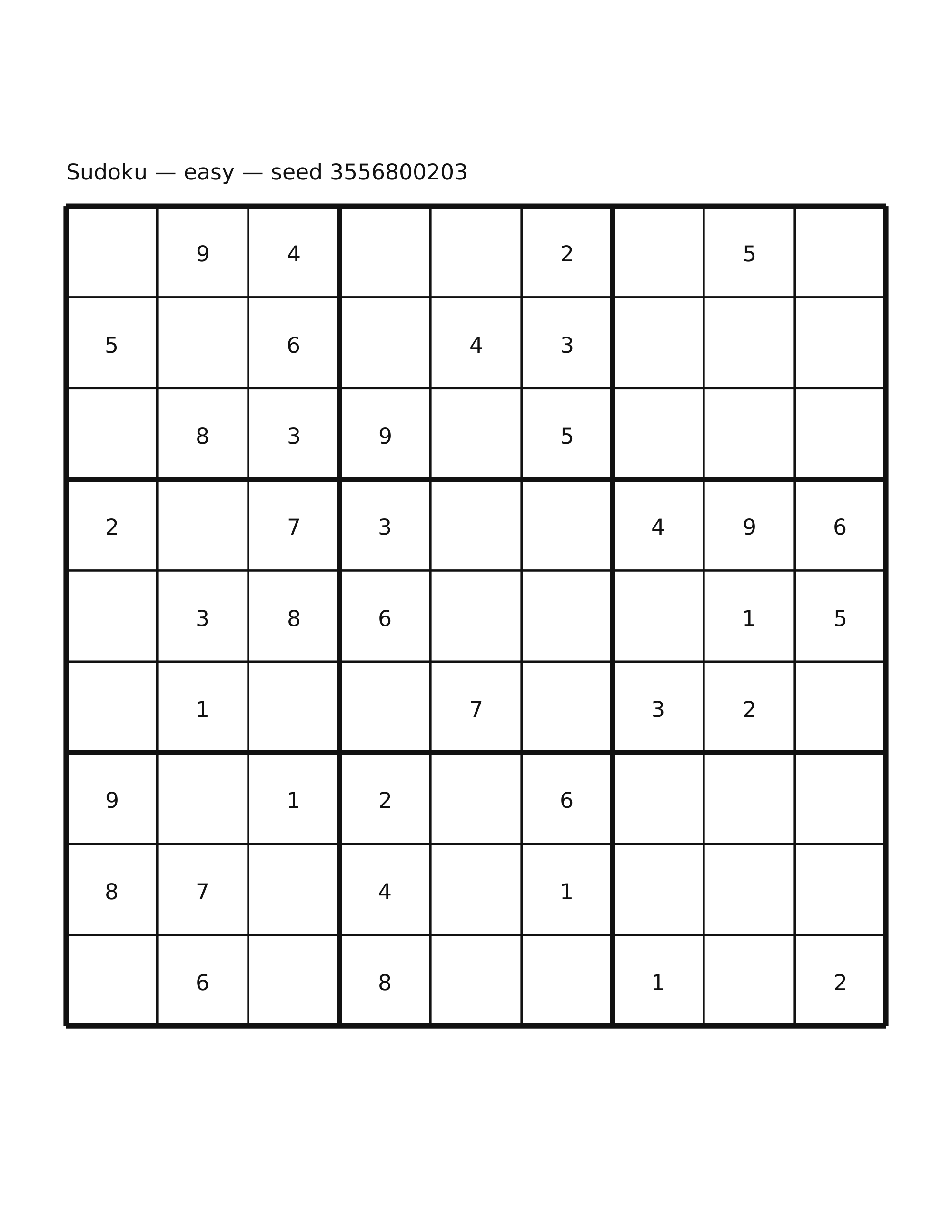 Sudoku — easy #4
