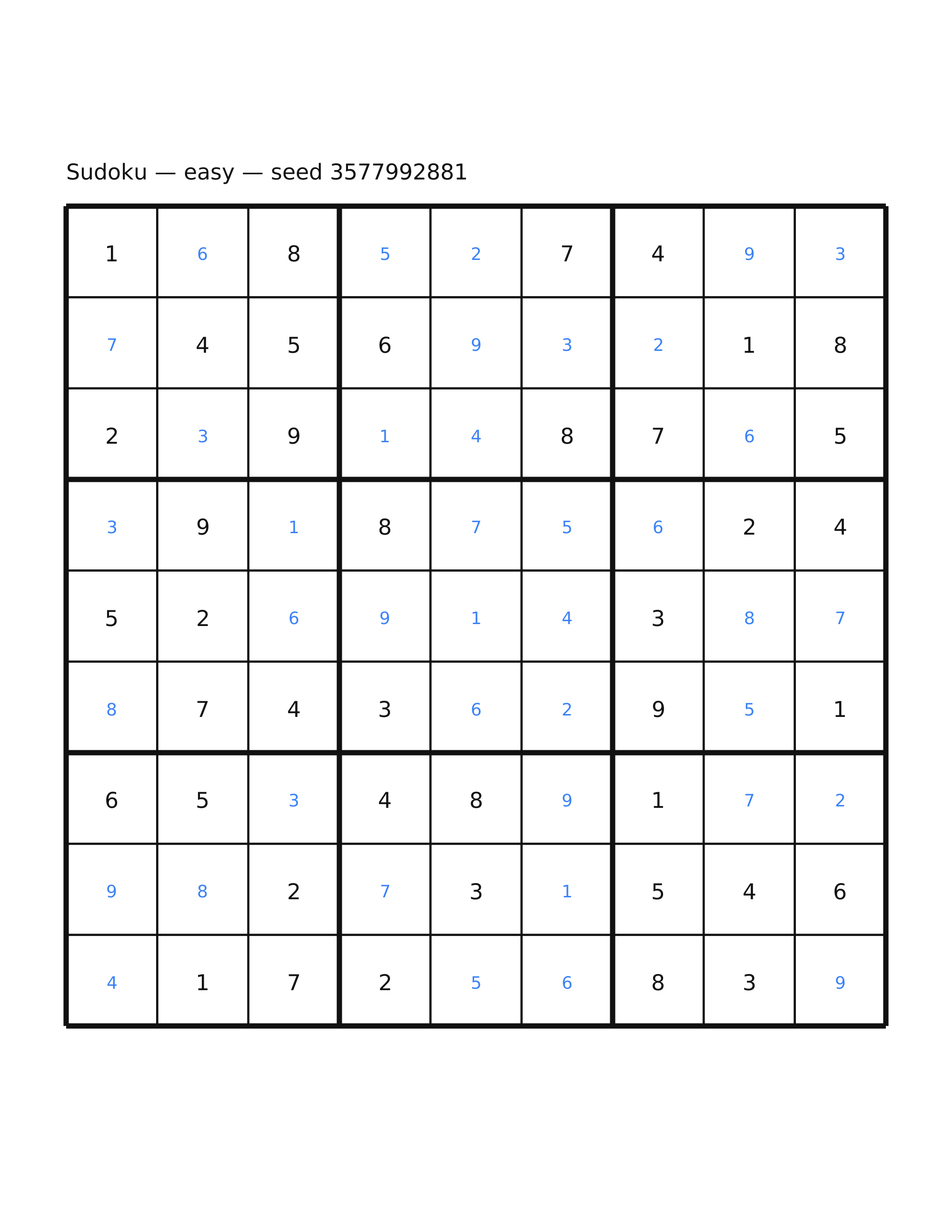 Sudoku — easy #48 — solution