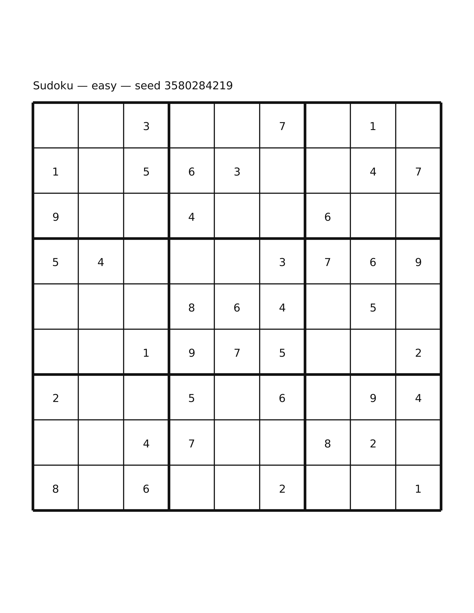 Sudoku — easy #64