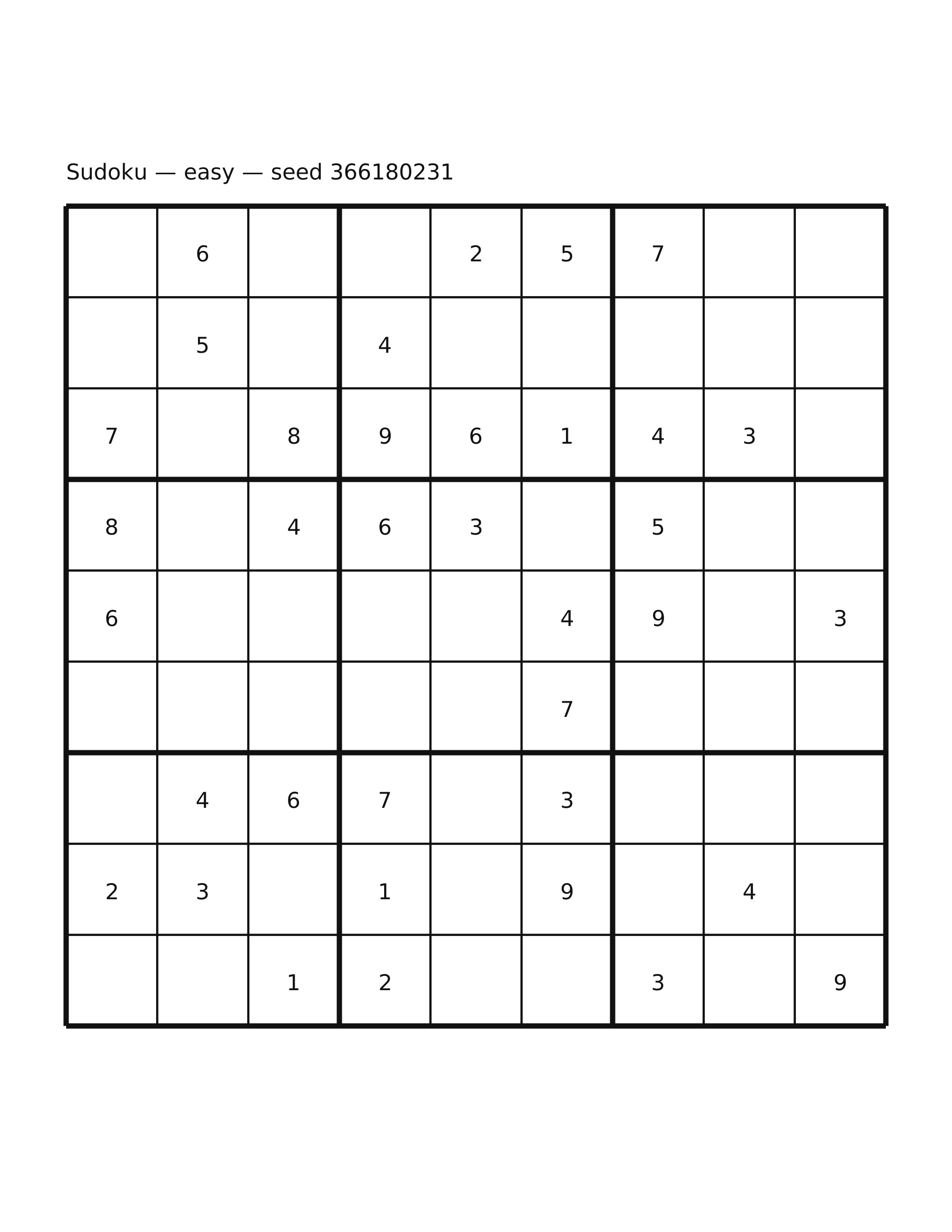 Sudoku — easy #17
