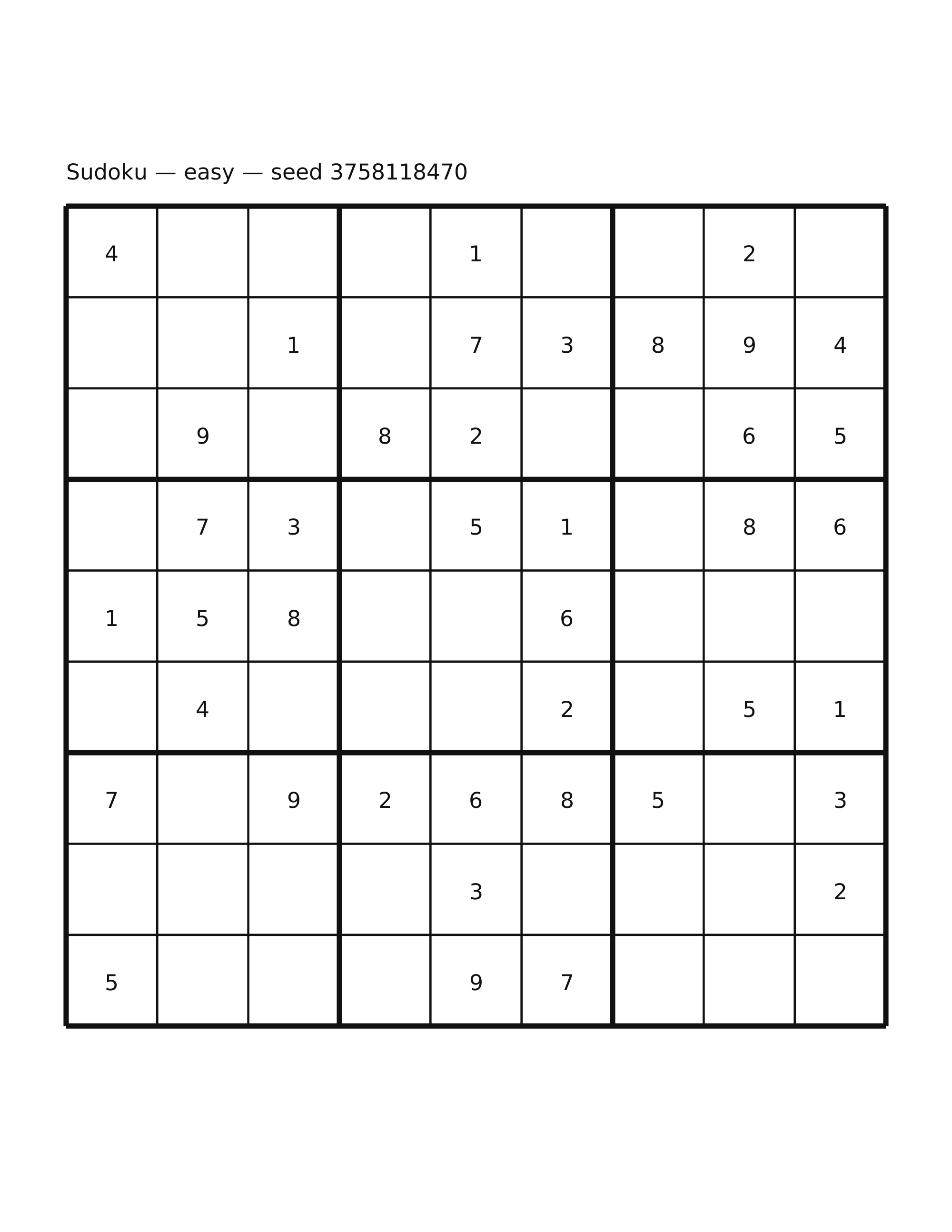 Sudoku — easy #18