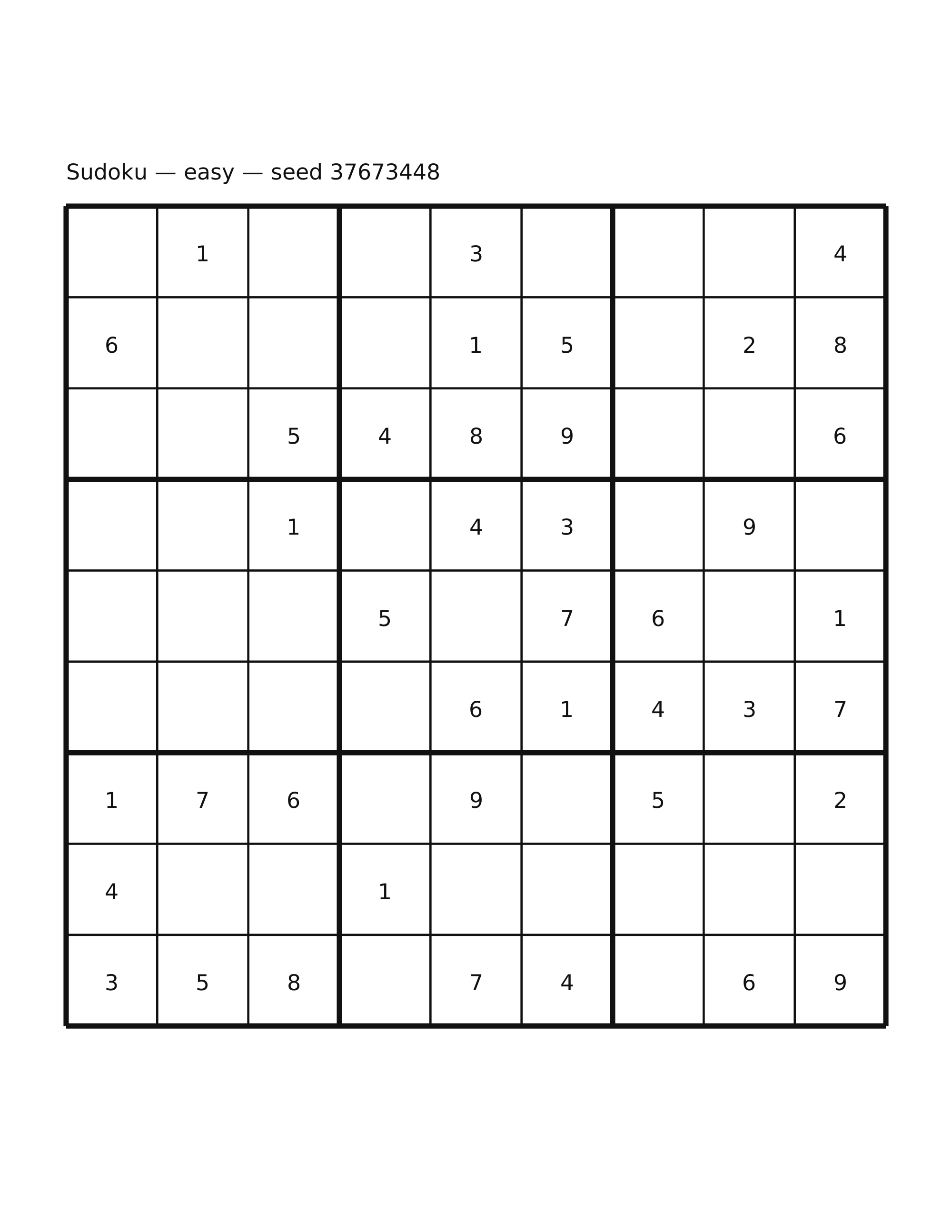 Sudoku — easy #30