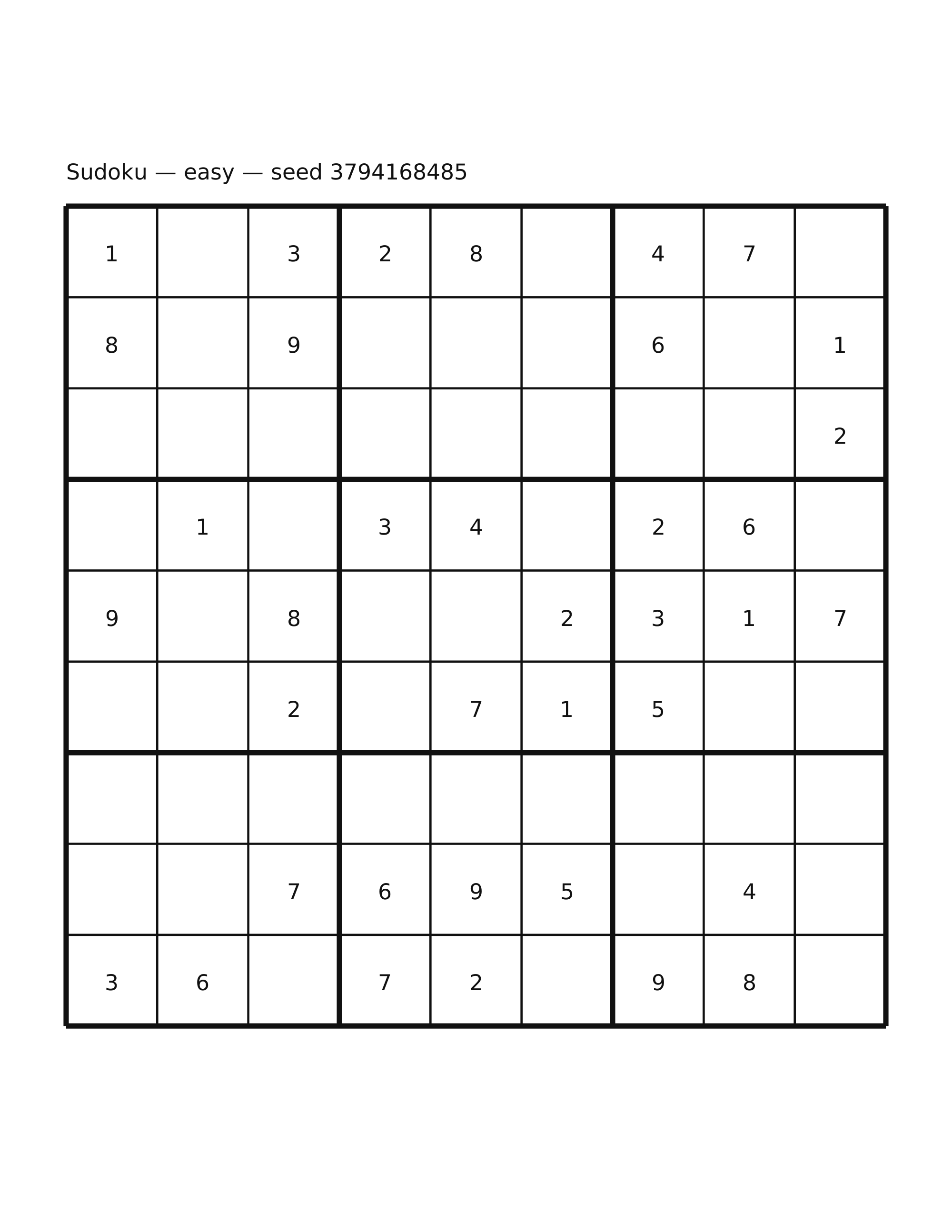 Sudoku — easy #18