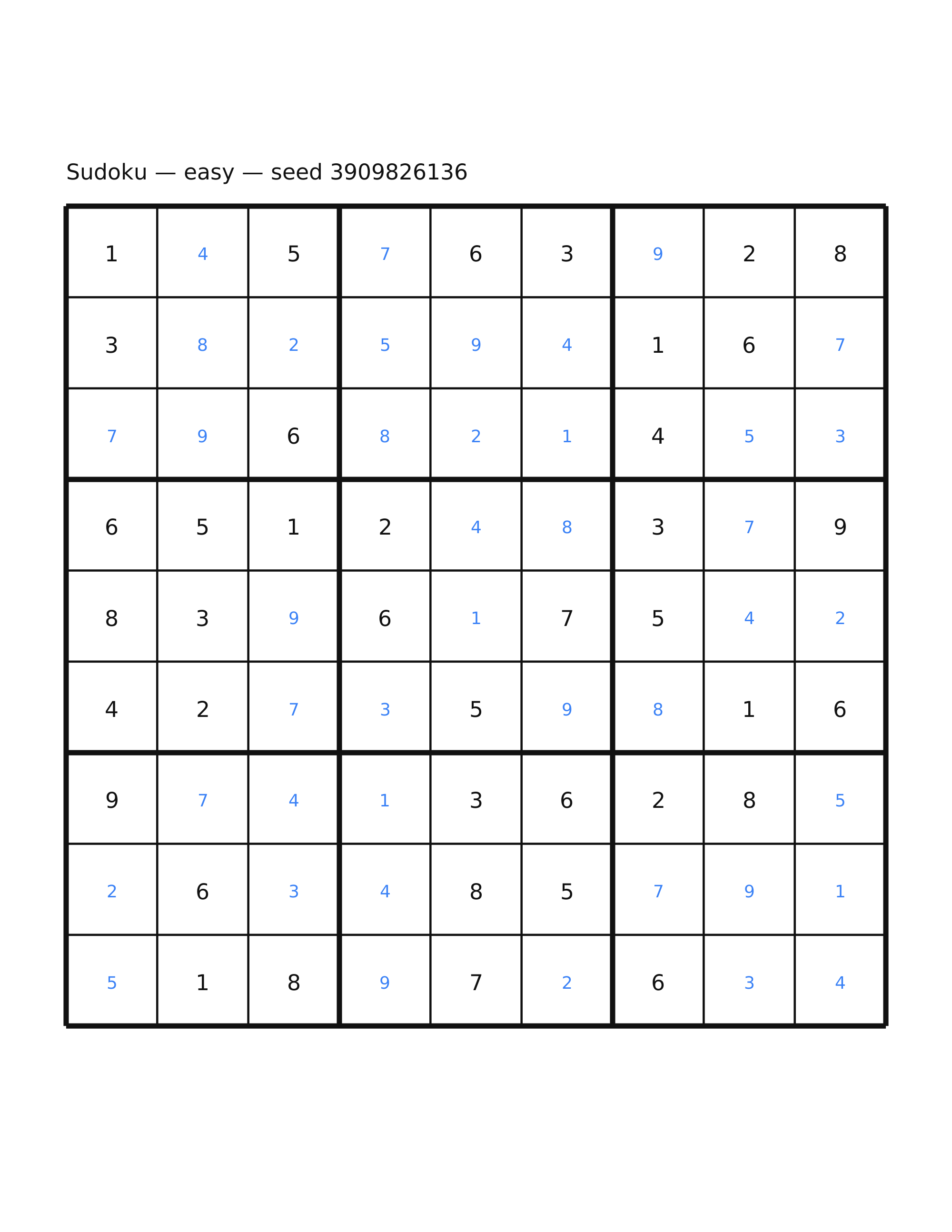 Sudoku — easy #65 — solution