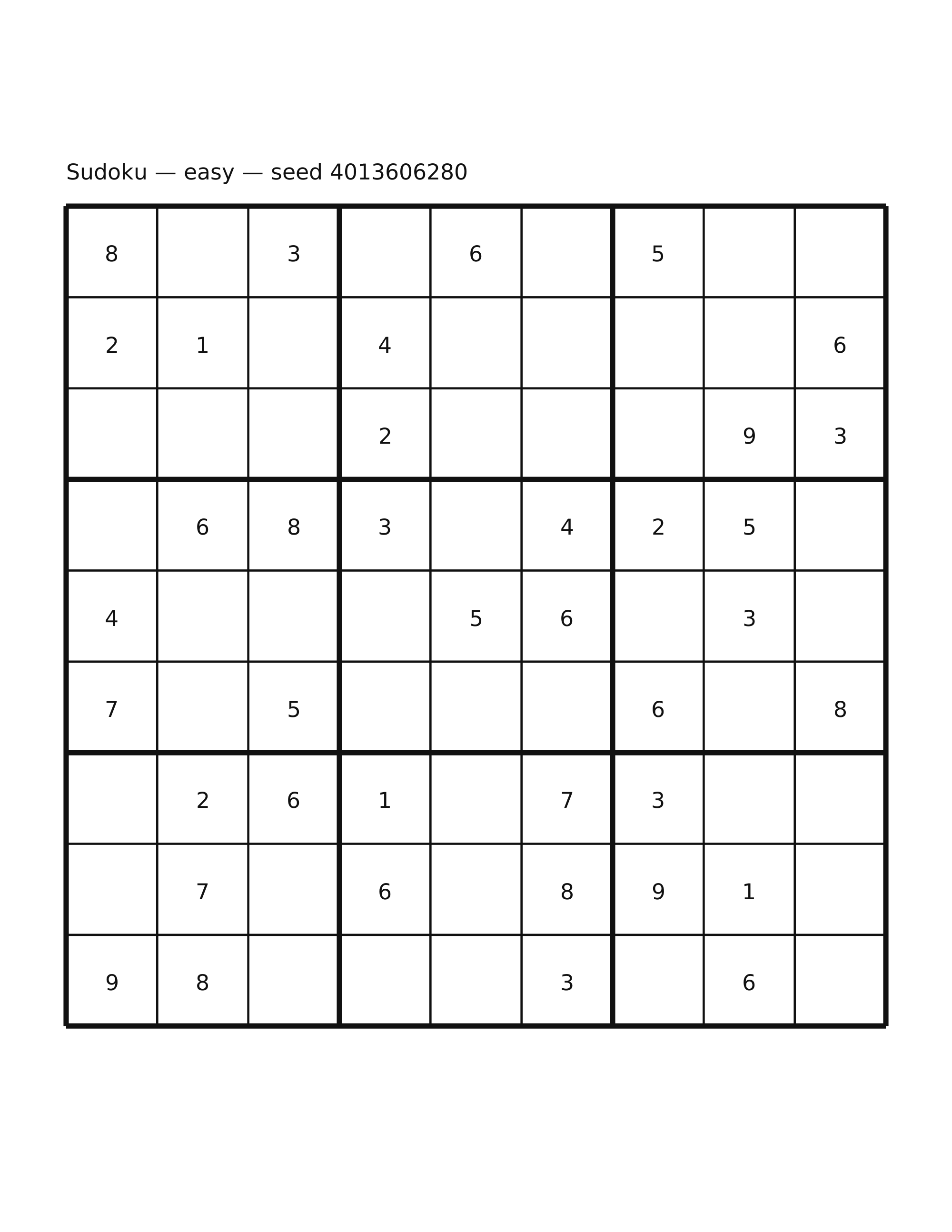 Sudoku — easy #62