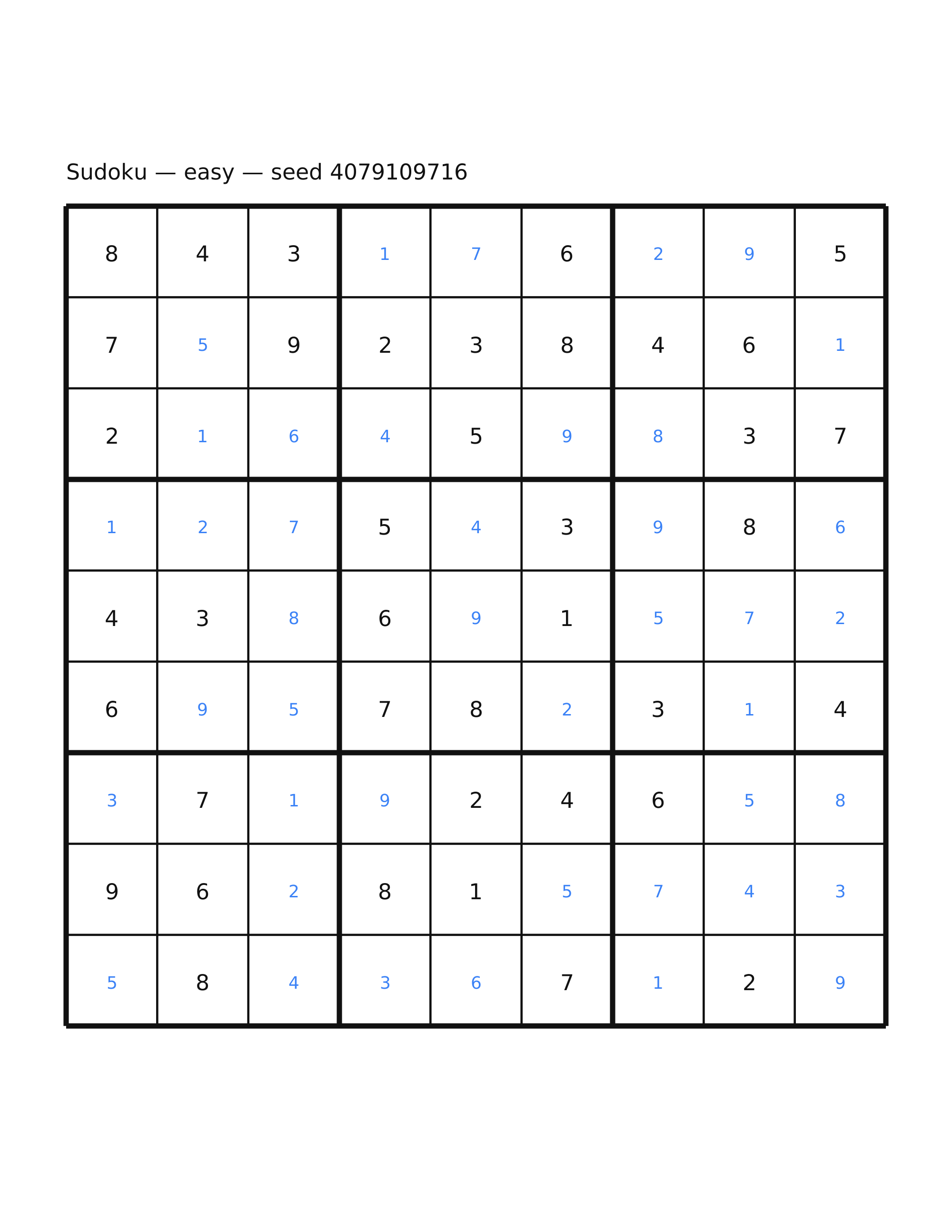 Sudoku — easy #59 — solution